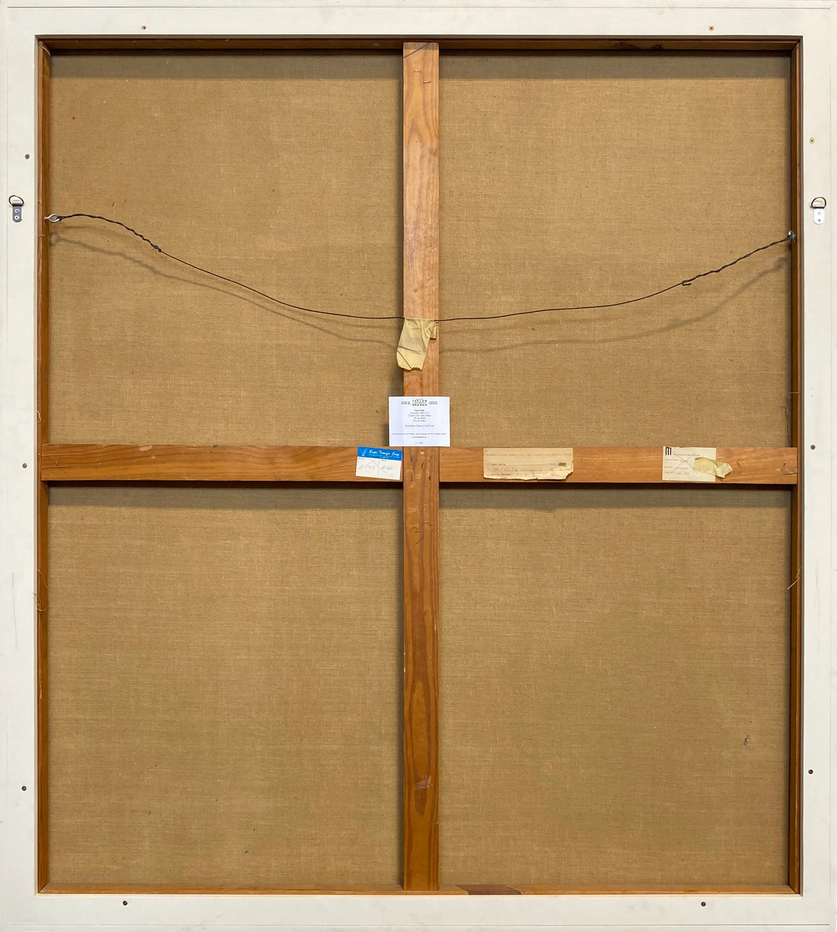 15422, Carl Holty, Tan, Green, White, 1972