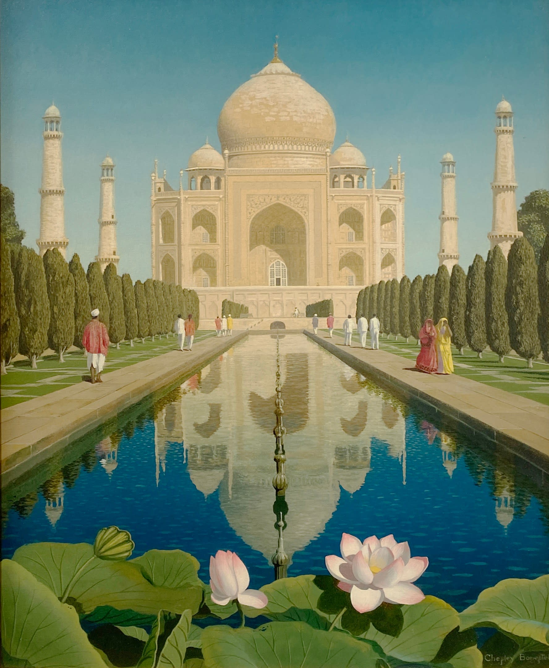 18488, Chesley Bonestell, The Taj Mahal, 1955