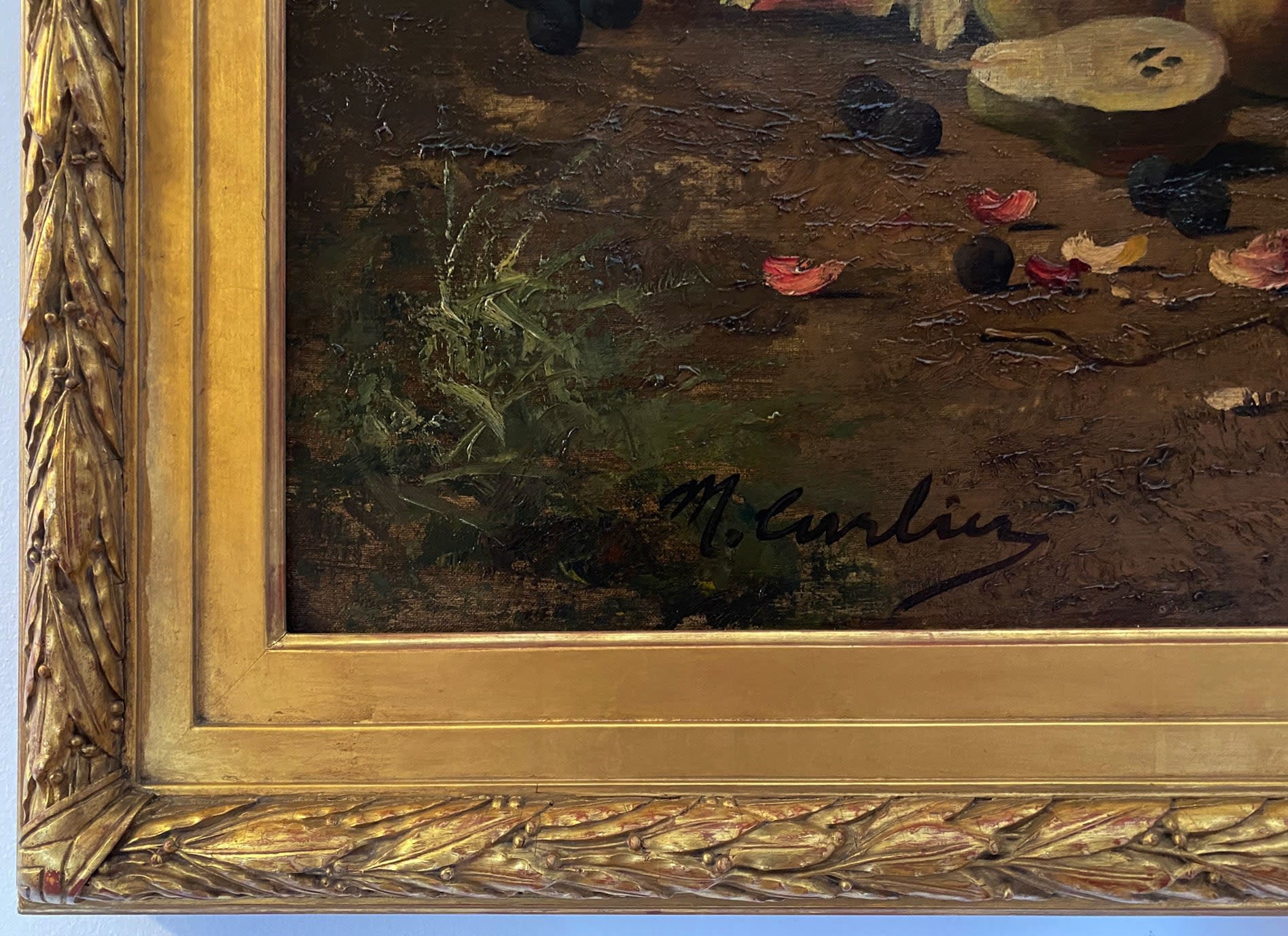 14639, Max Albert Carlier, Still Life with Flowers & Fruit