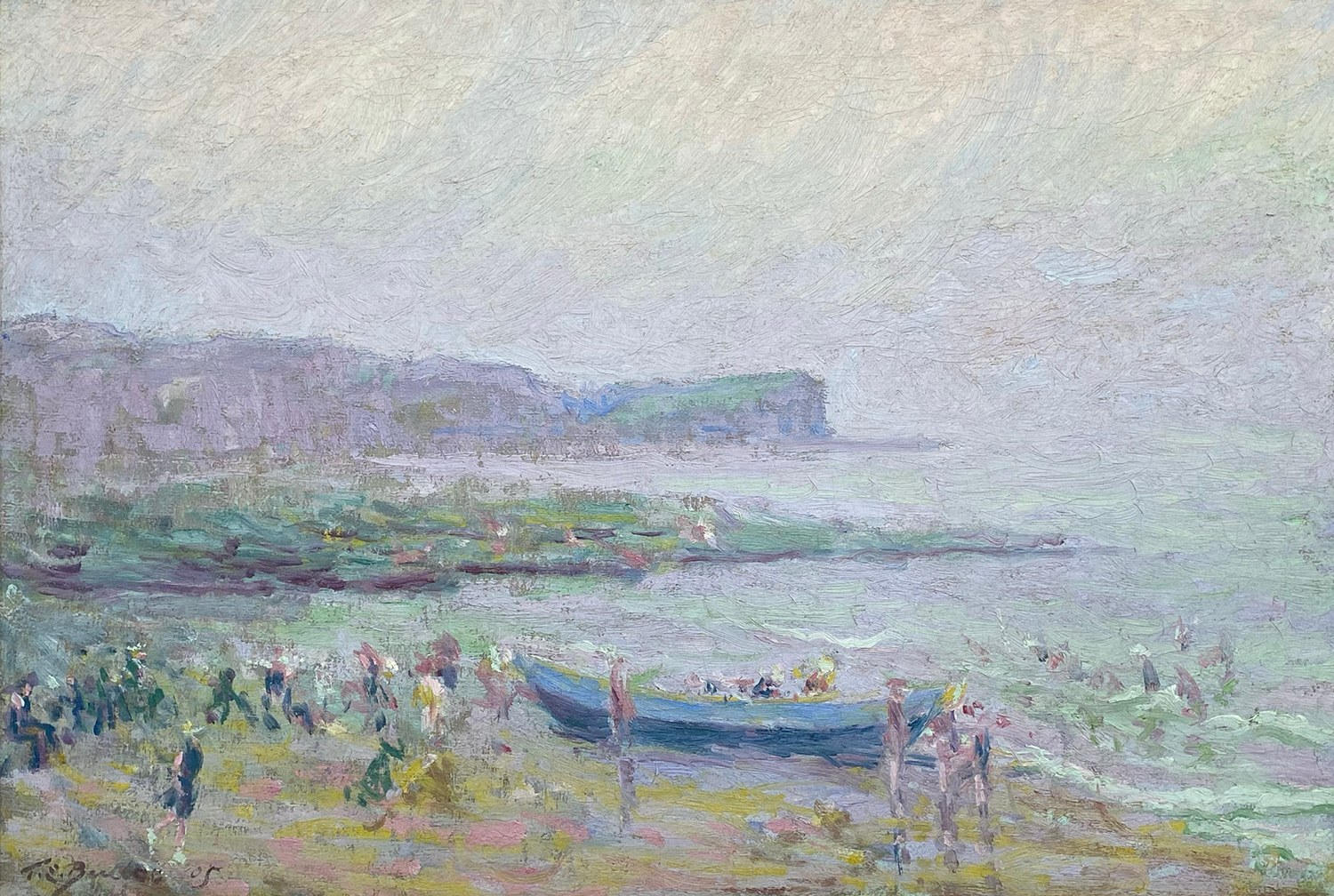 18294, Theodore Earl Butler, Beach at Veules-Les-Roses, 1905