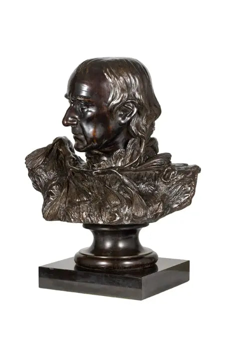 03641, William Rush, Self Portrait (The Pine Knot Portrait), Modeled 1822, cast 1971
