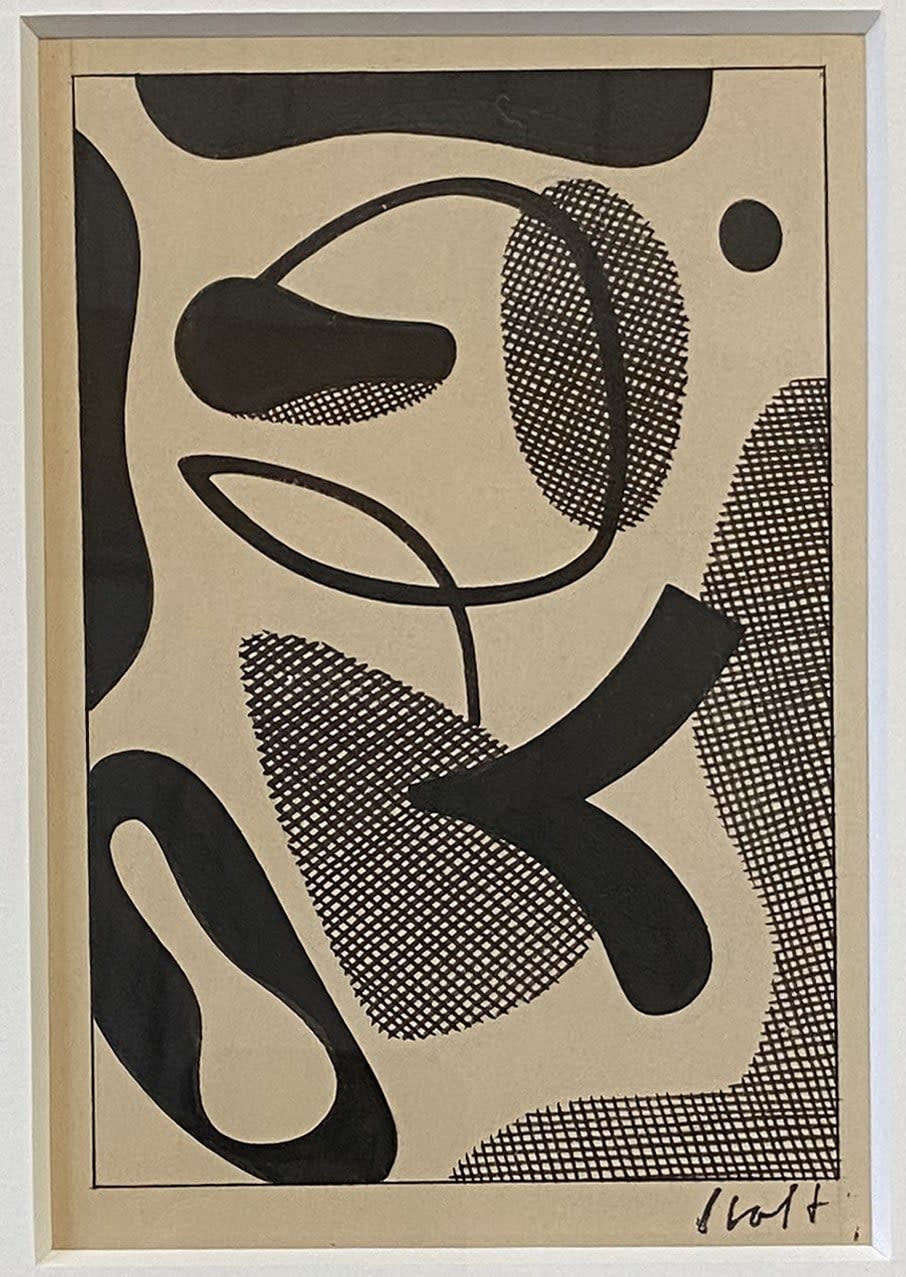 17035, Carl Holty, Forms A, Sketchbook #4, c. 1935