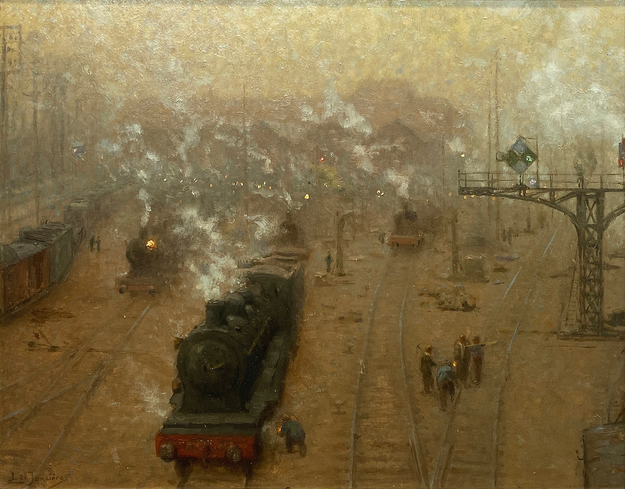 18567, Léonce de Joncières, La Gare Du Montparnasse – Le Soir, circa 1910
