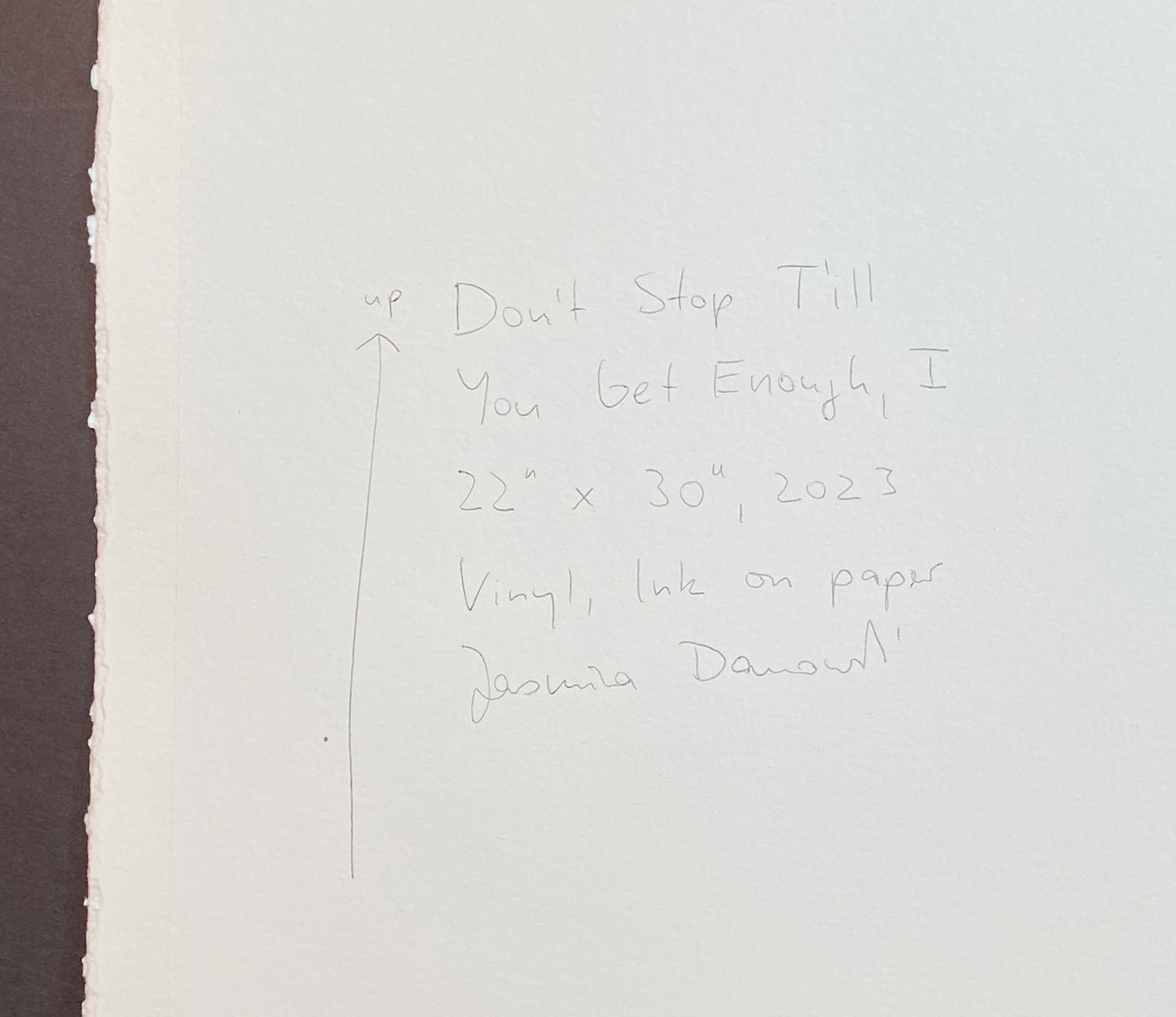 18468, Jasmina Danowski, Don't Stop Till You Get Enough I, 2023