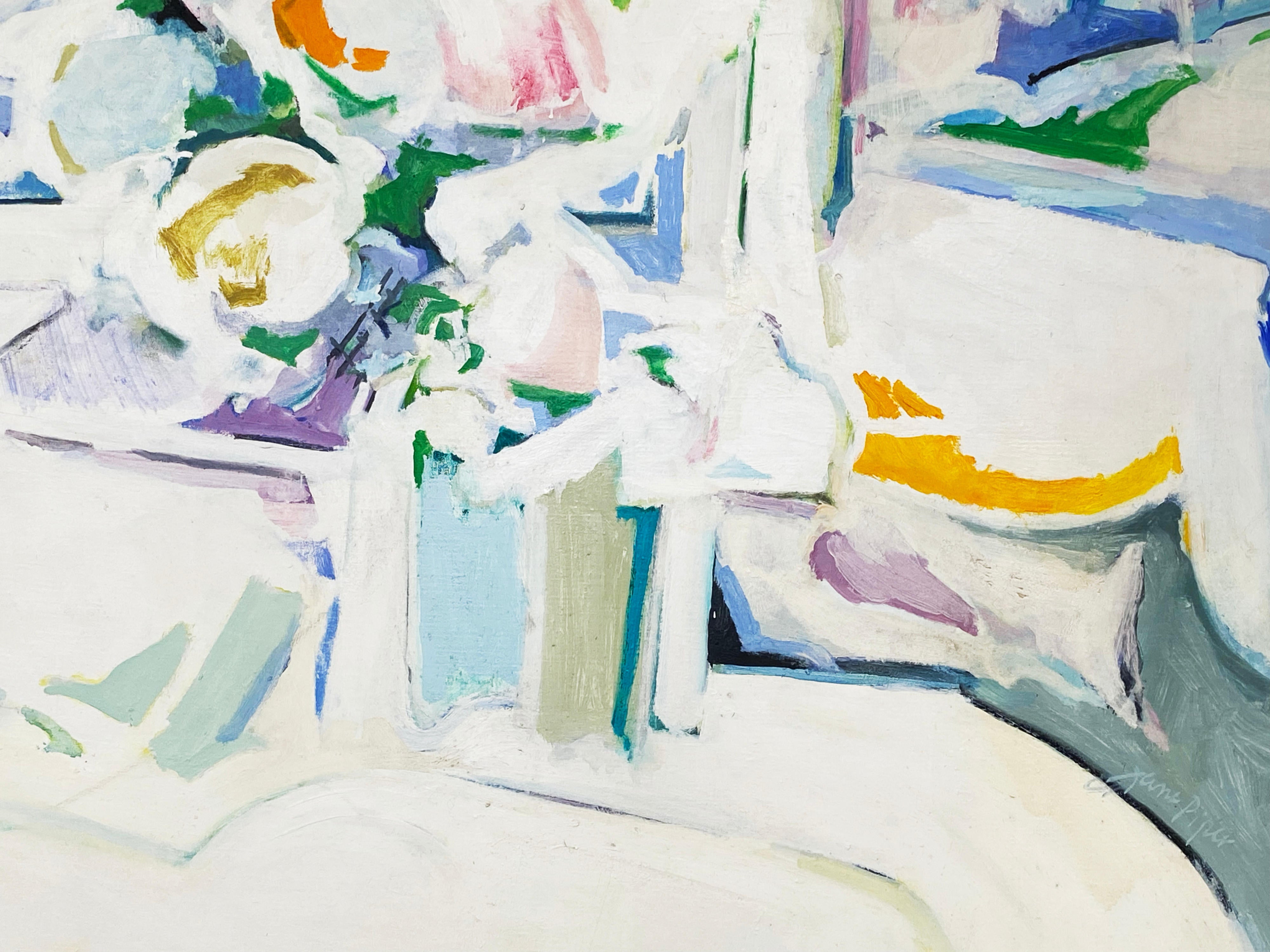 17180, Jane Piper, Still Life, Yellow & White, 1970