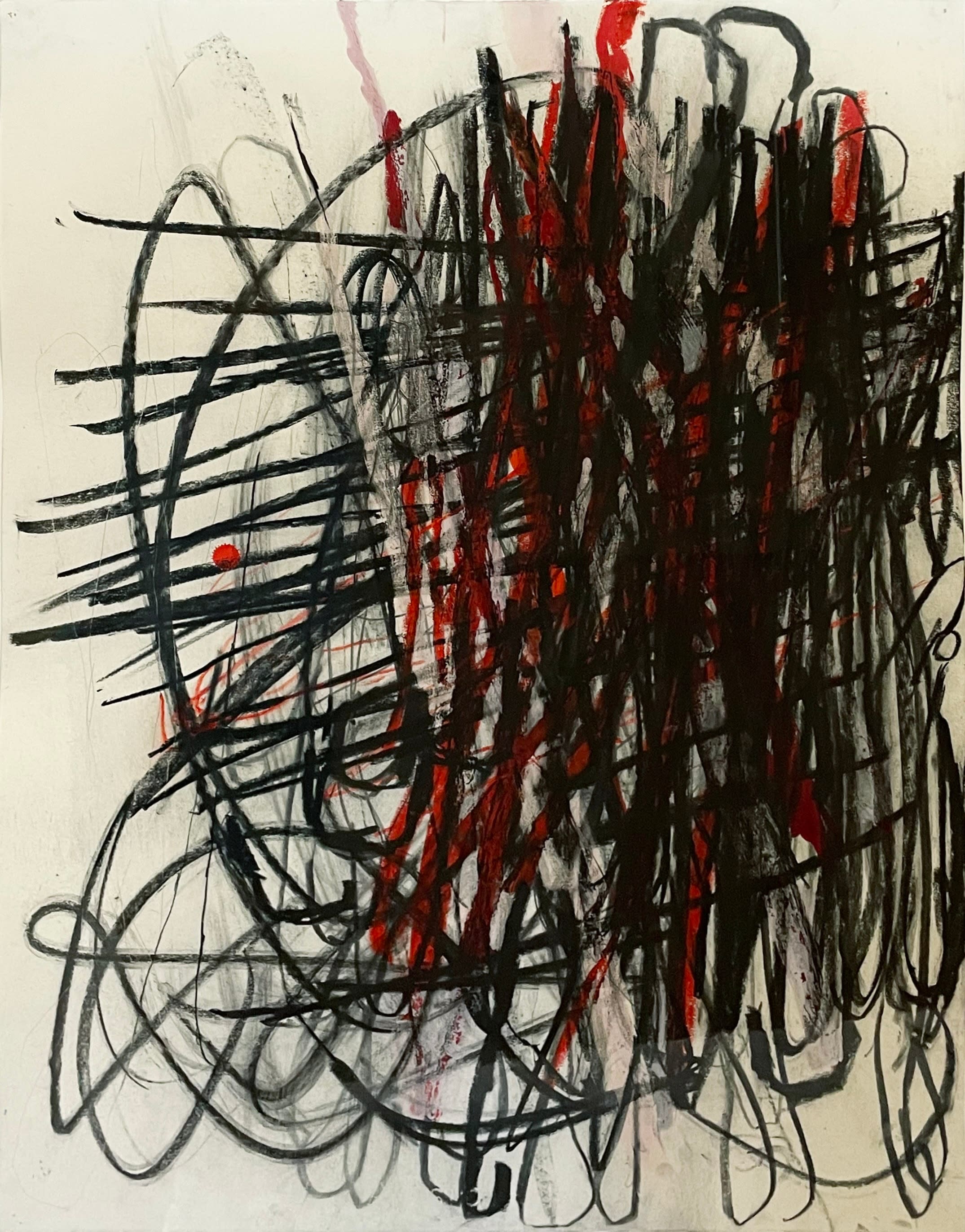 18074, Mary Mcdonnell, Untitled (Red/Black2), 2012