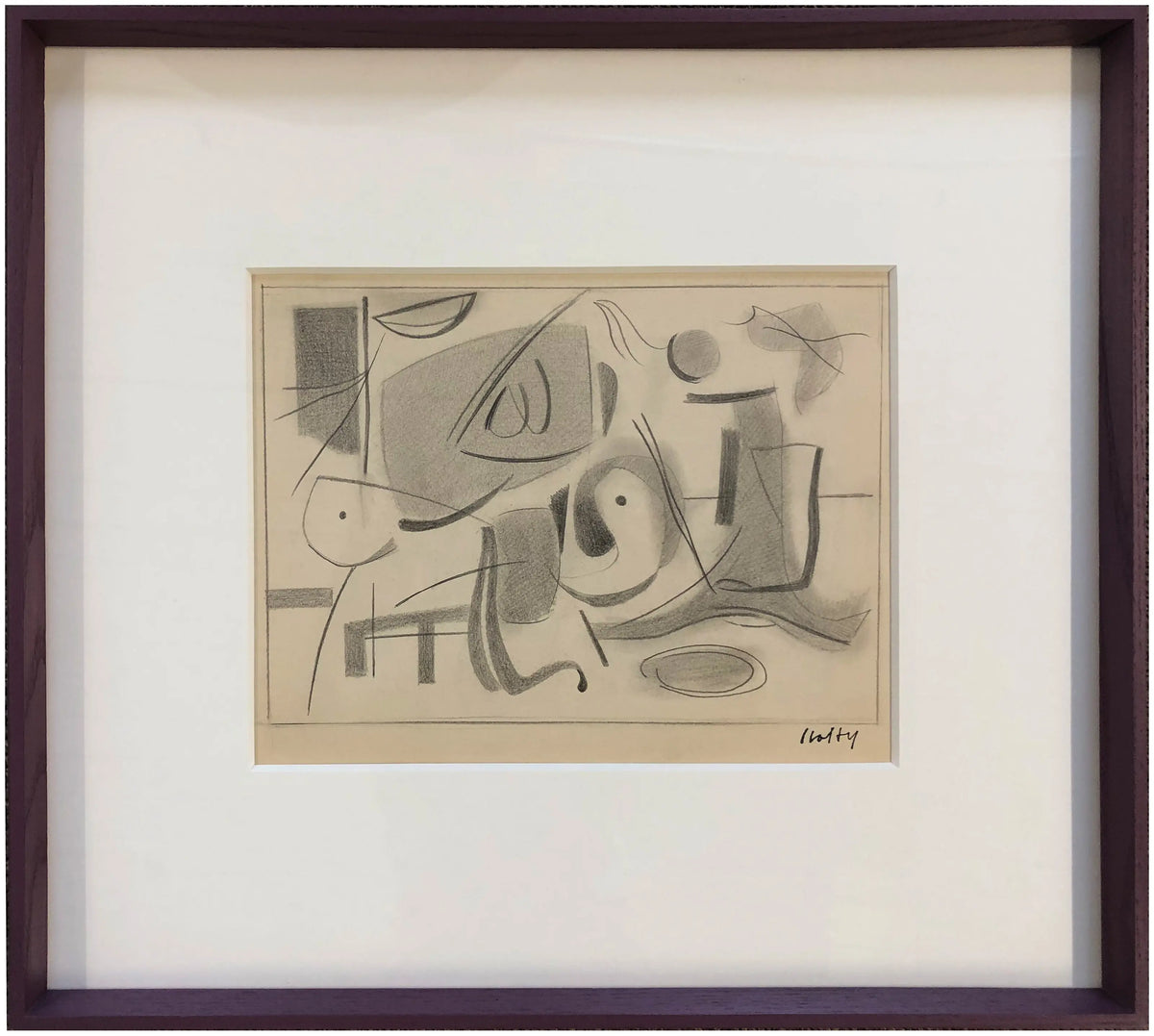 16912, Carl Holty, Forms and Figures #2 Sketchbook #3, c. 1935