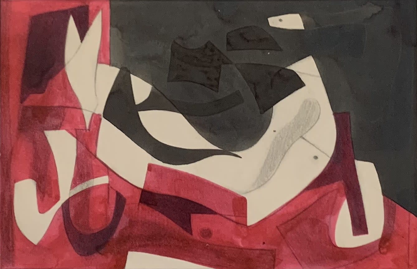 16910, Carl Holty, Reclining Figure (Sketchbook #3), c. 1935