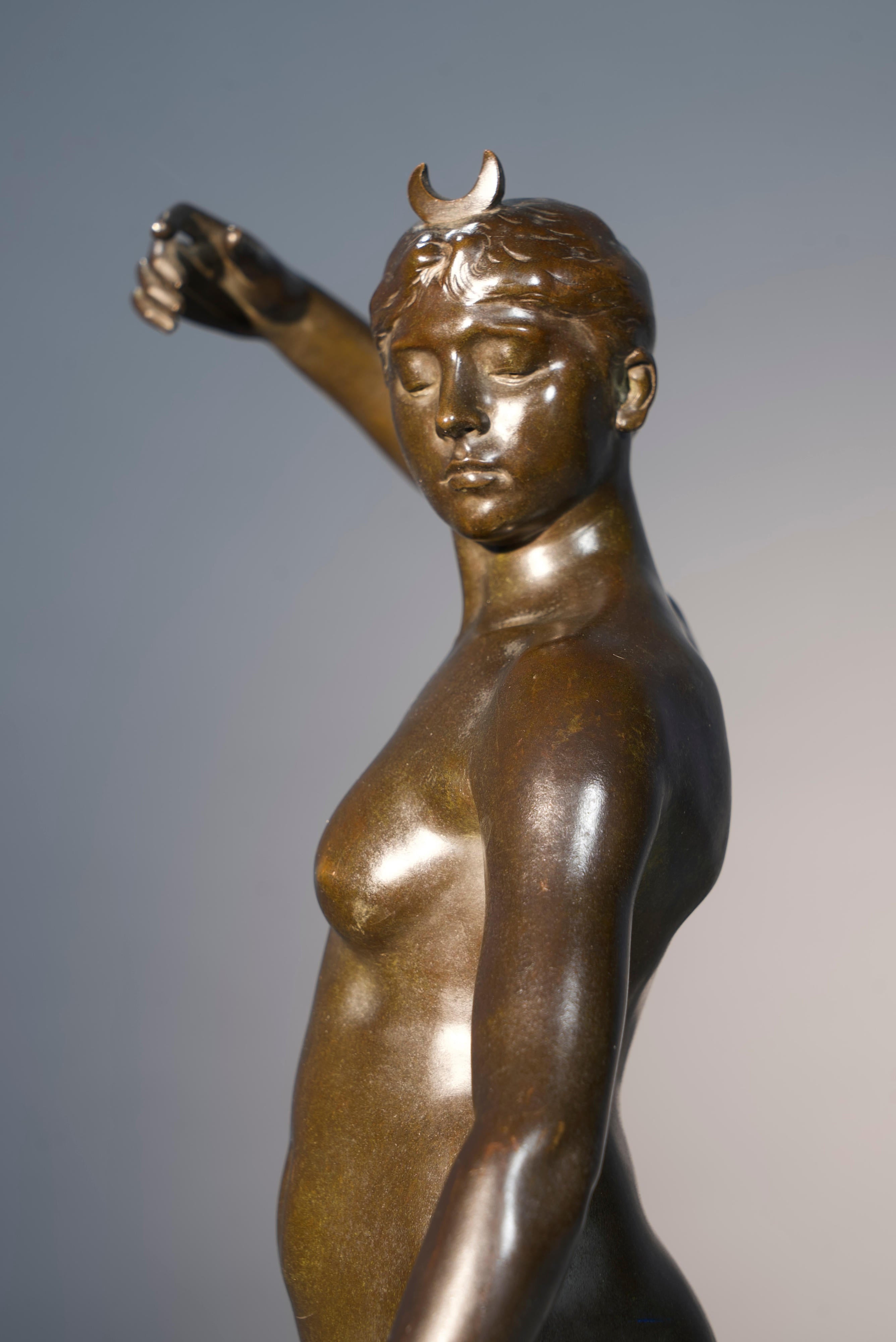 18799, Jean Alexandre Joseph Falguière, Diana, circa late 1880's