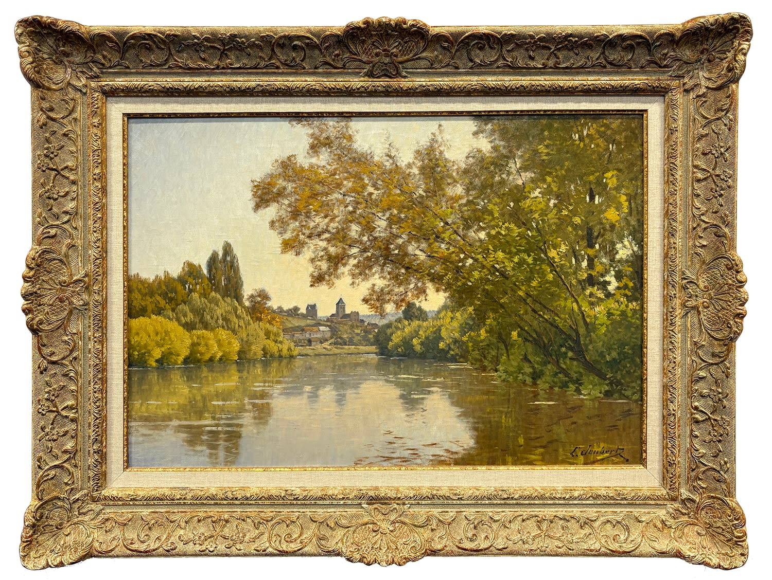 18758, Leon Joubert, Un Coin de Seine a Vetheuil (Le Matin)