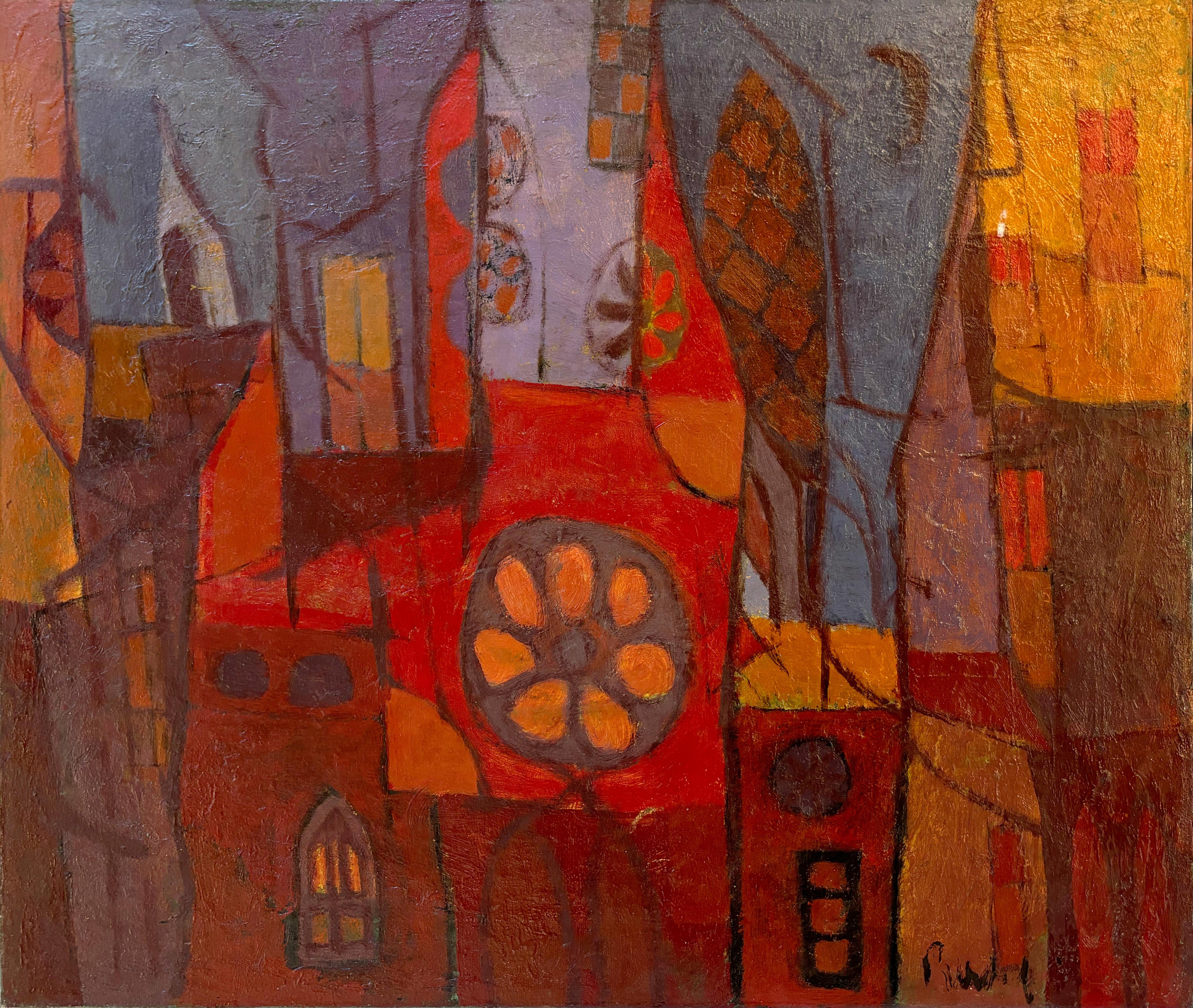 15588, Donald R. Purdy, City Abstraction, c. 1950