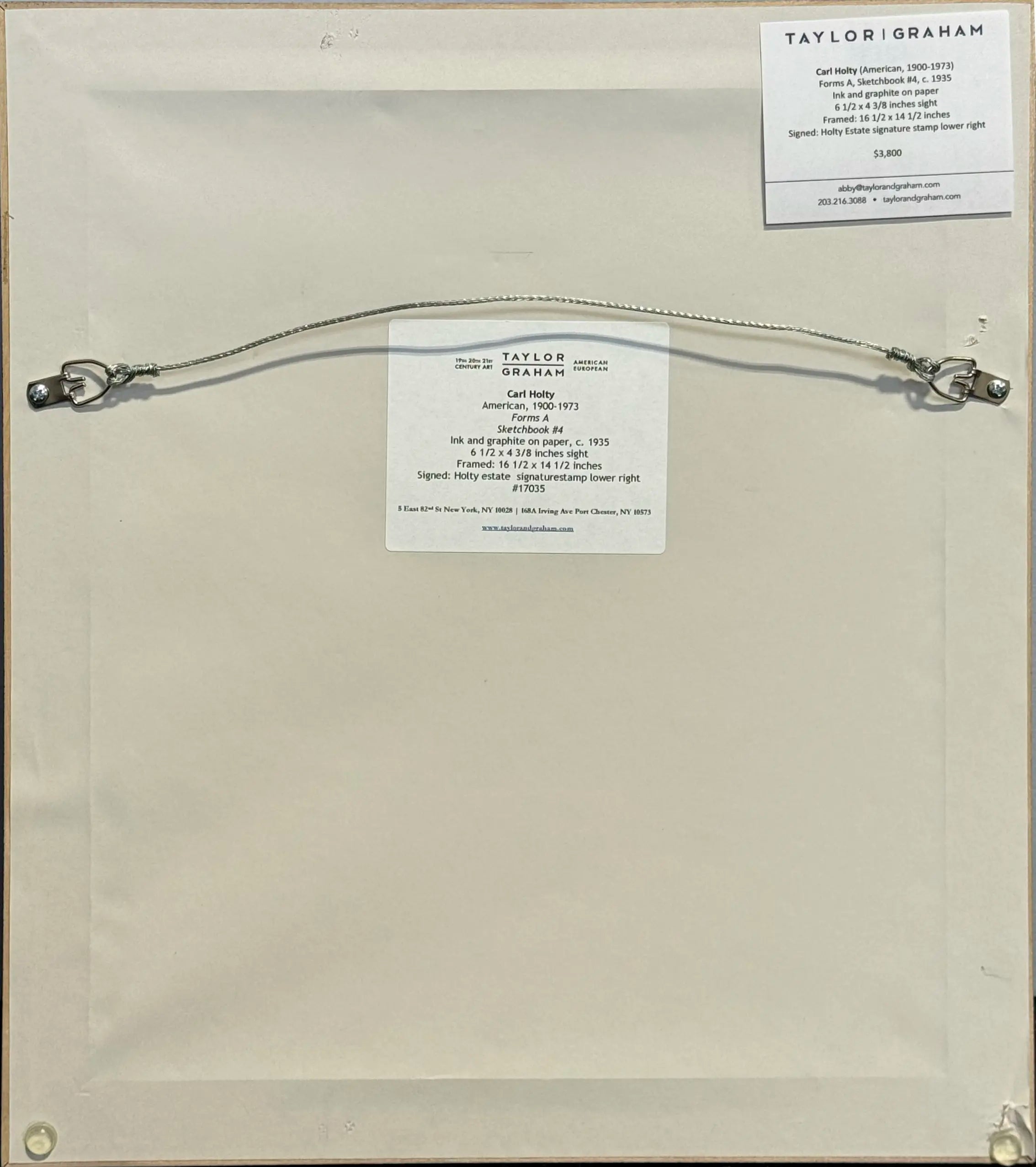 17035, Carl Holty, Forms A, Sketchbook #4, c. 1935