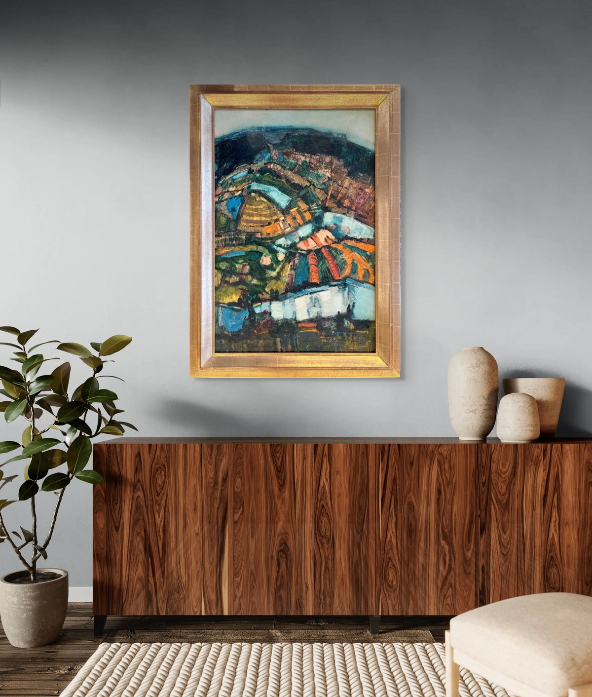 15356, Donald R. Purdy, Abstract Fields with Coast, 1960