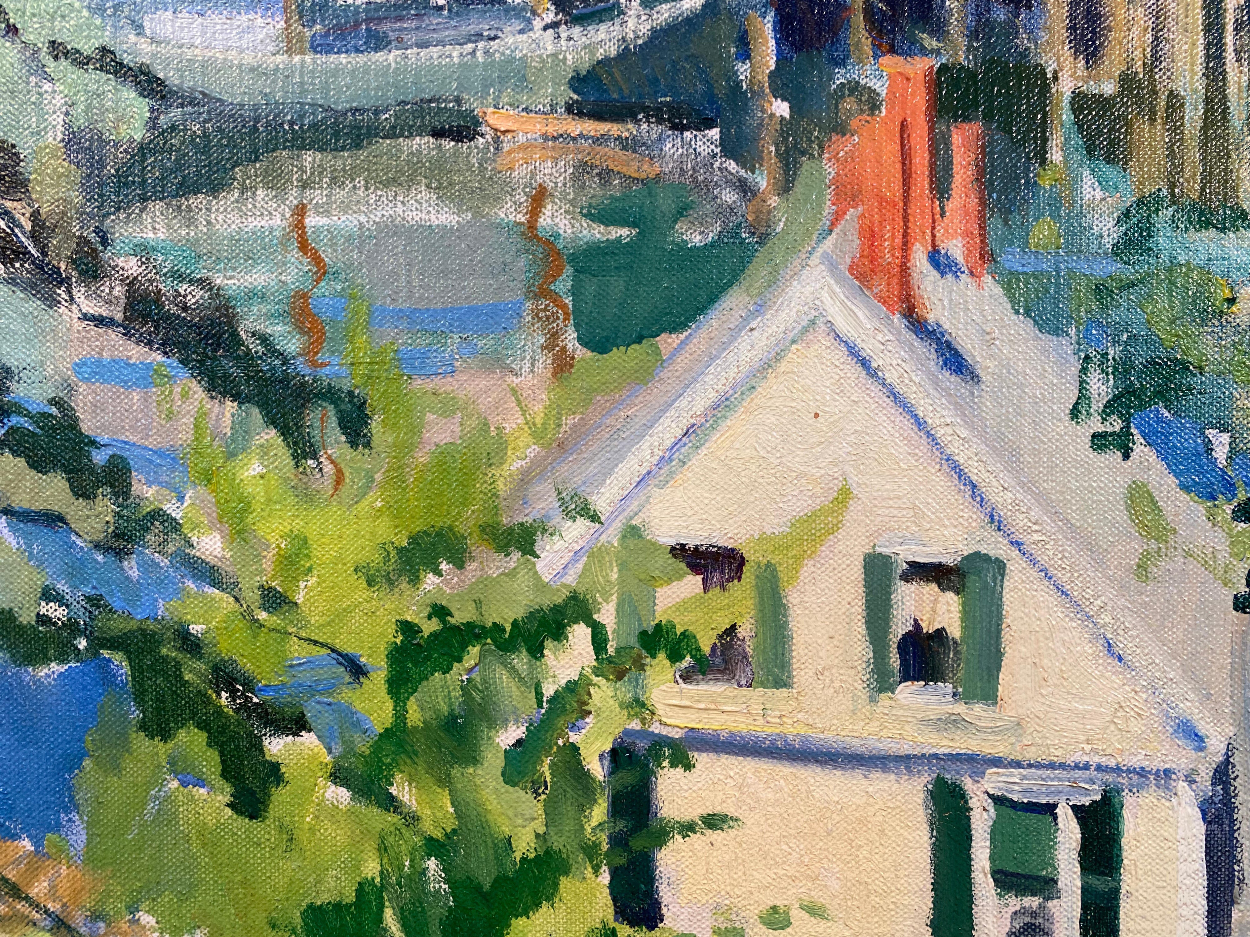 14390, George Oberteuffer, Boothbay Harbor from the Hill, c. 1930