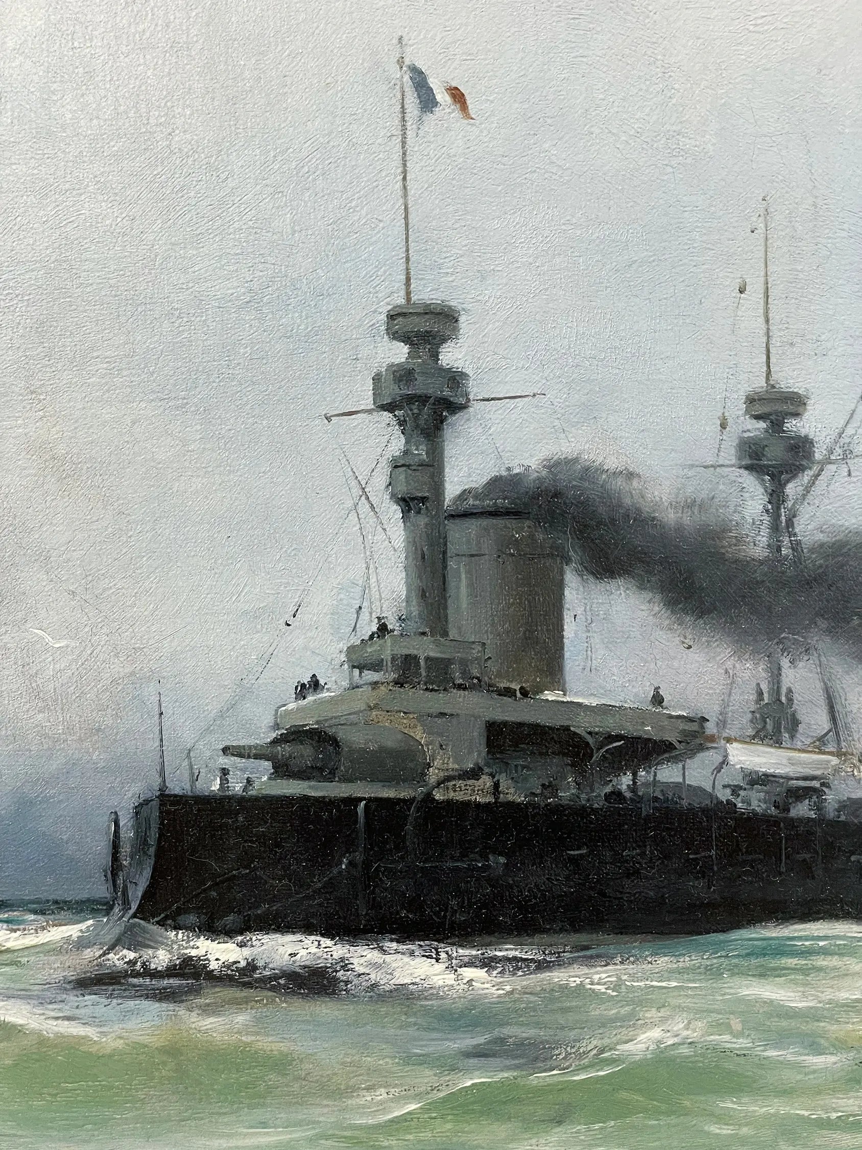 14926, Henri Edmond Rudaux, French Battleships at Sea, 1891