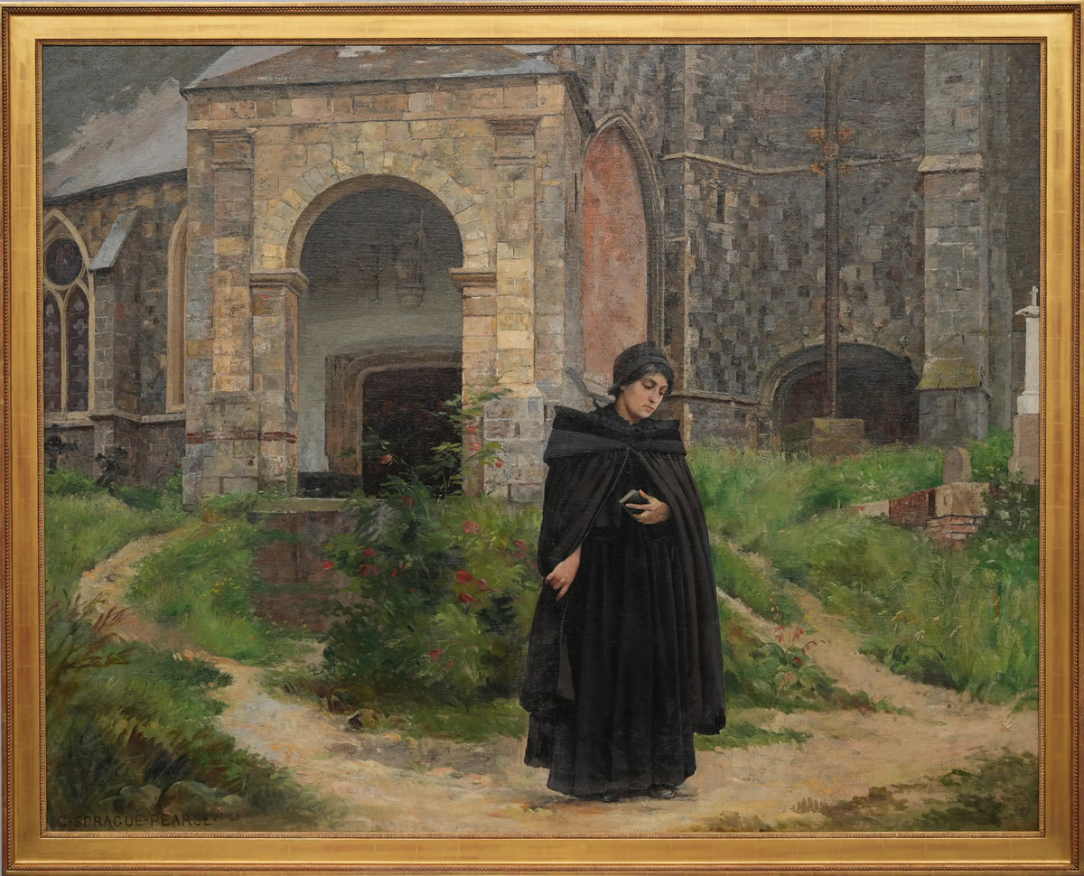 18820, Charles Sprague Pearce, Leaving the Church, c. 1880s