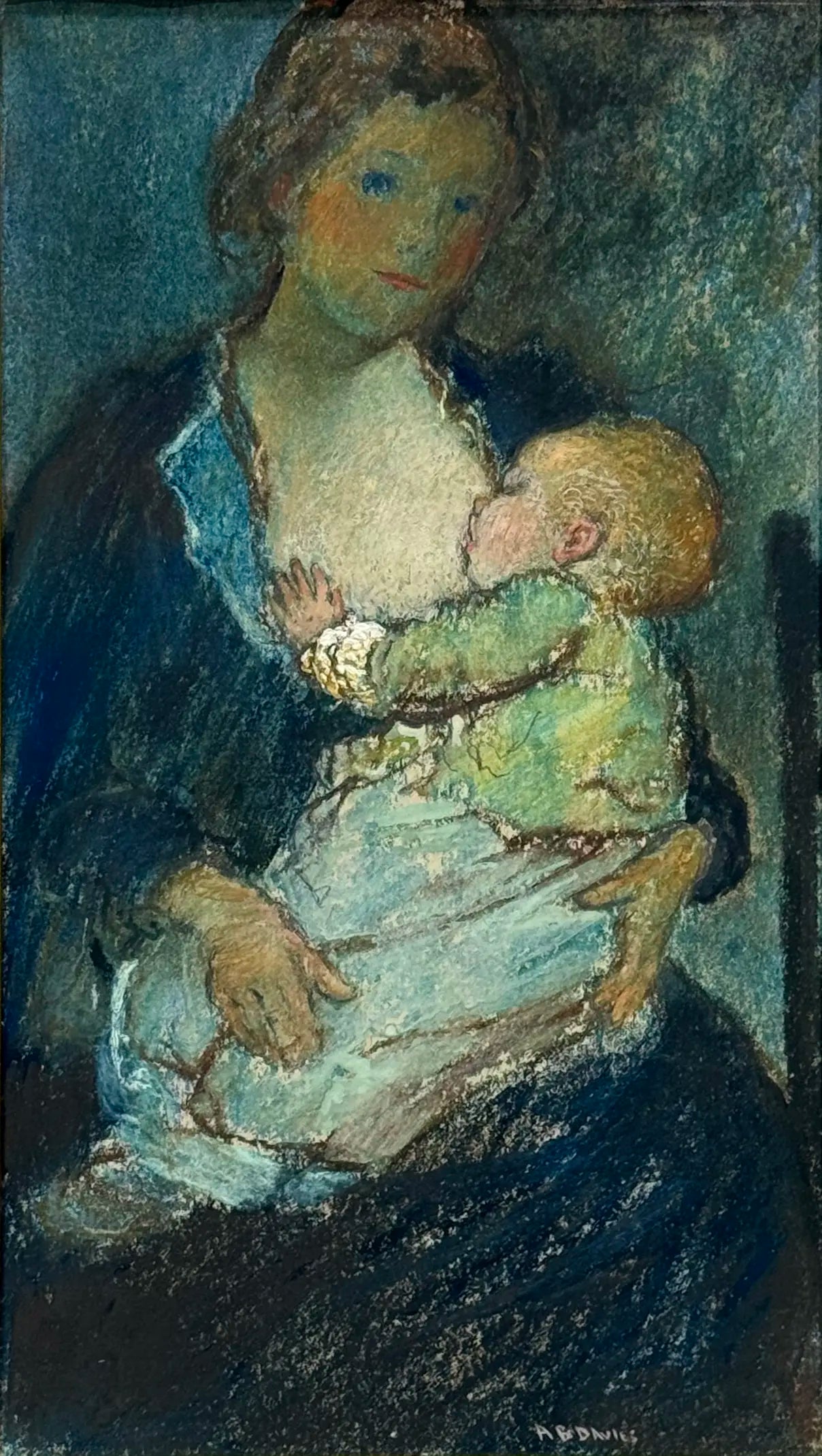 18886, Arthur Bowen Davies, Mother and Child, circa 1918