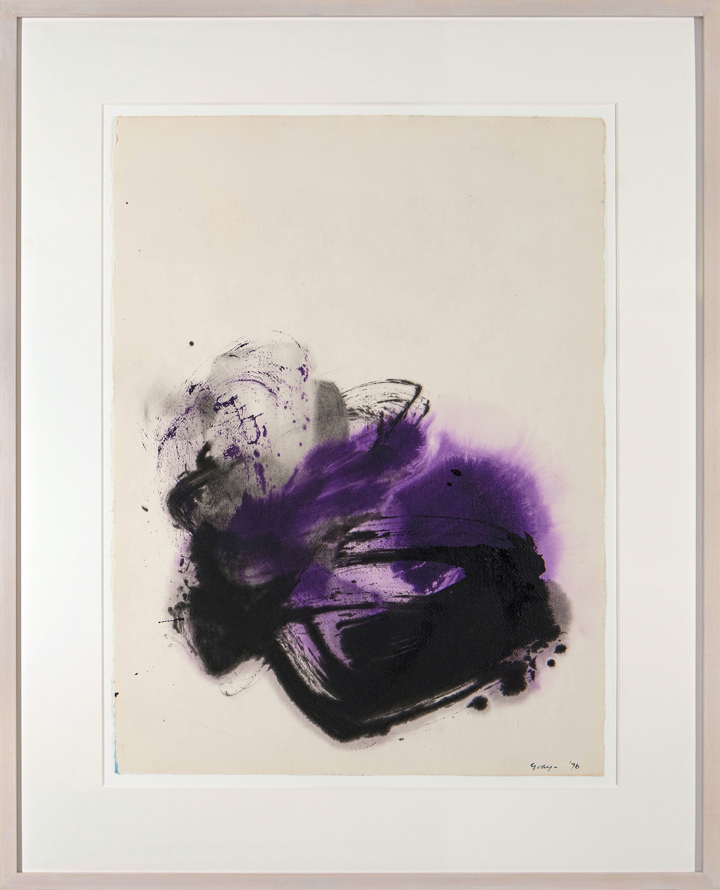 17341, Cleve Gray, Gesture: Purple, 1976
