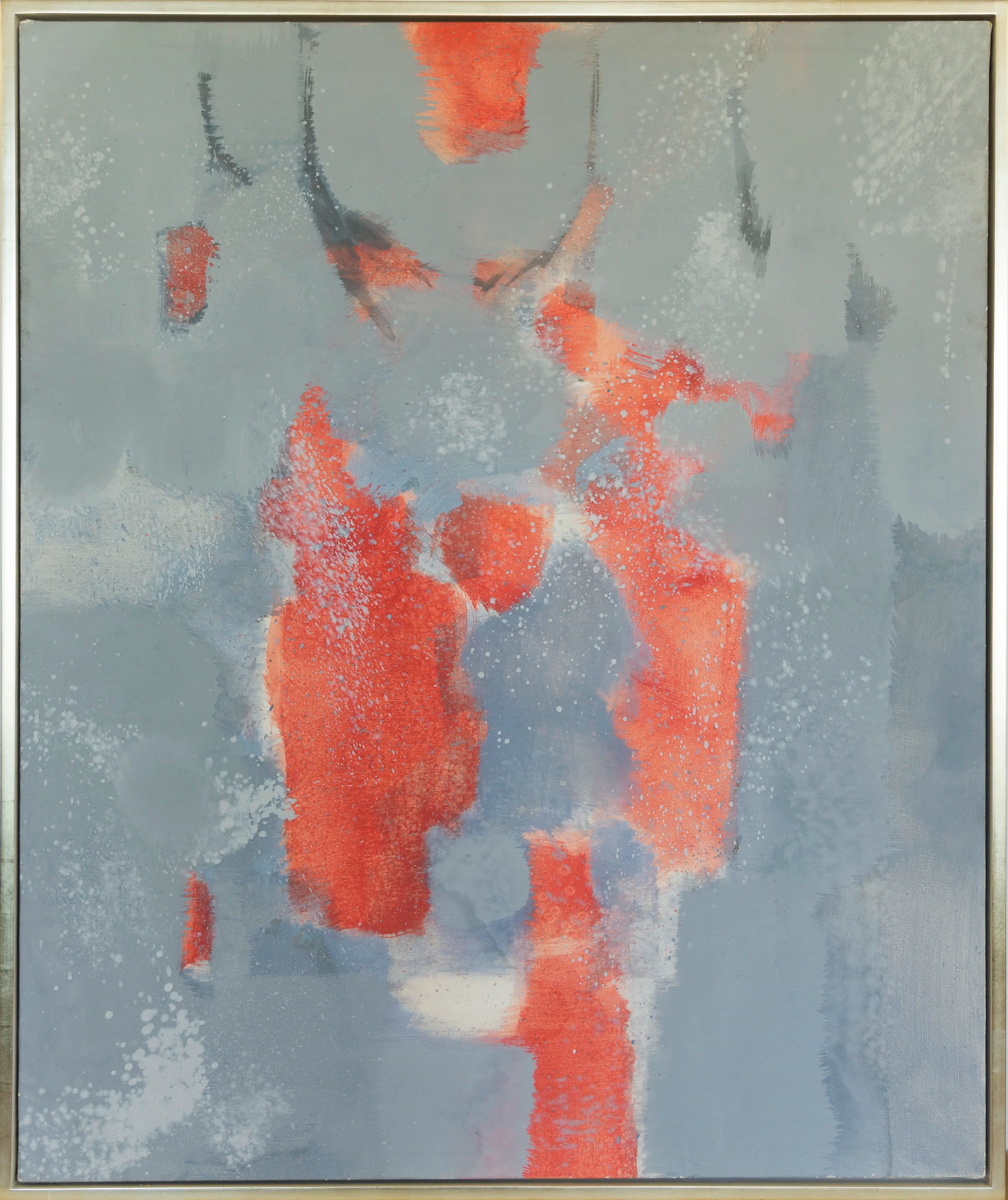15431, Carl Holty, Red, Gray #5, 1969