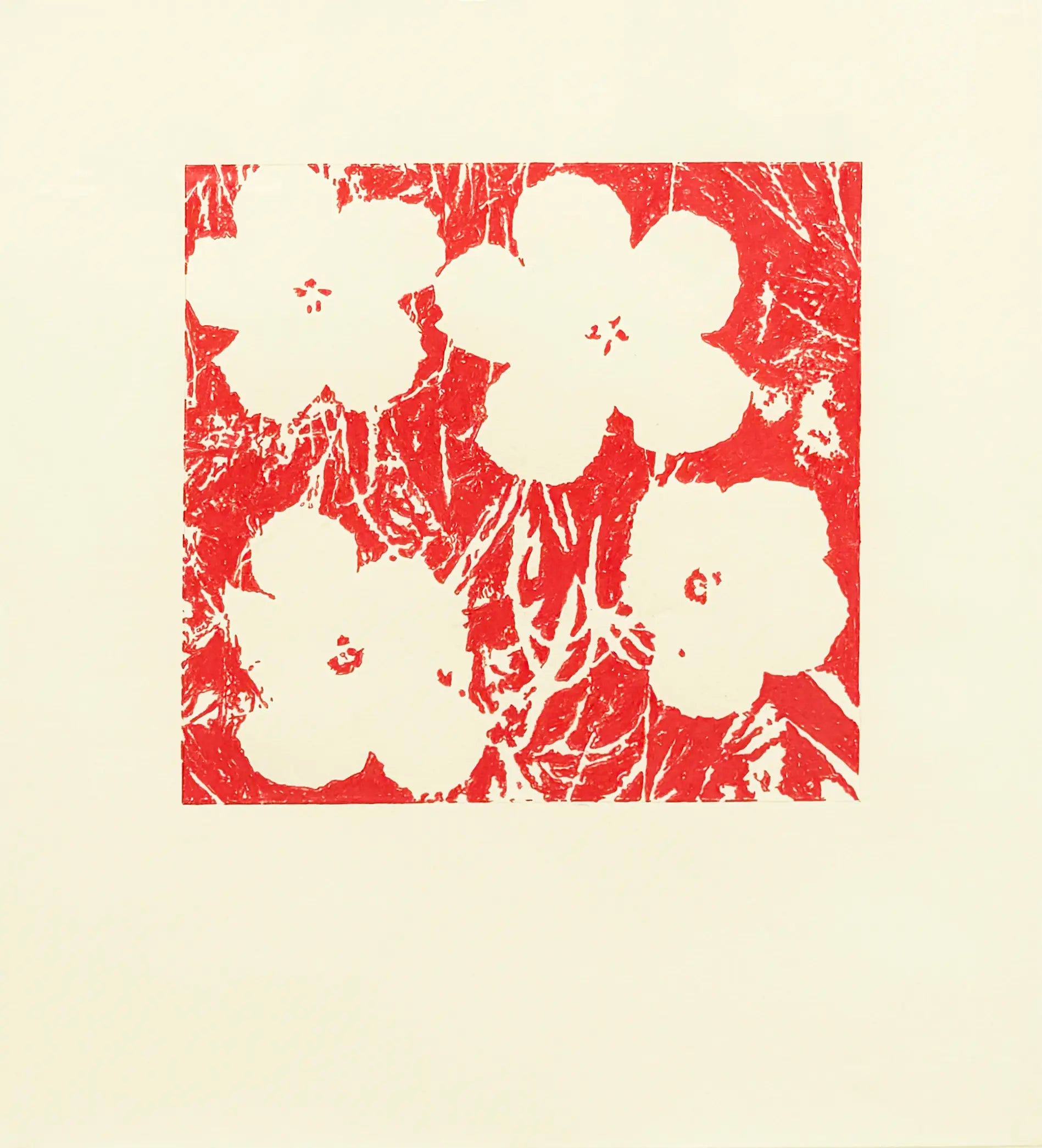 13409, John Zinsser, After Andy Warhol, Flowers, 1964 (Red Version), 2011