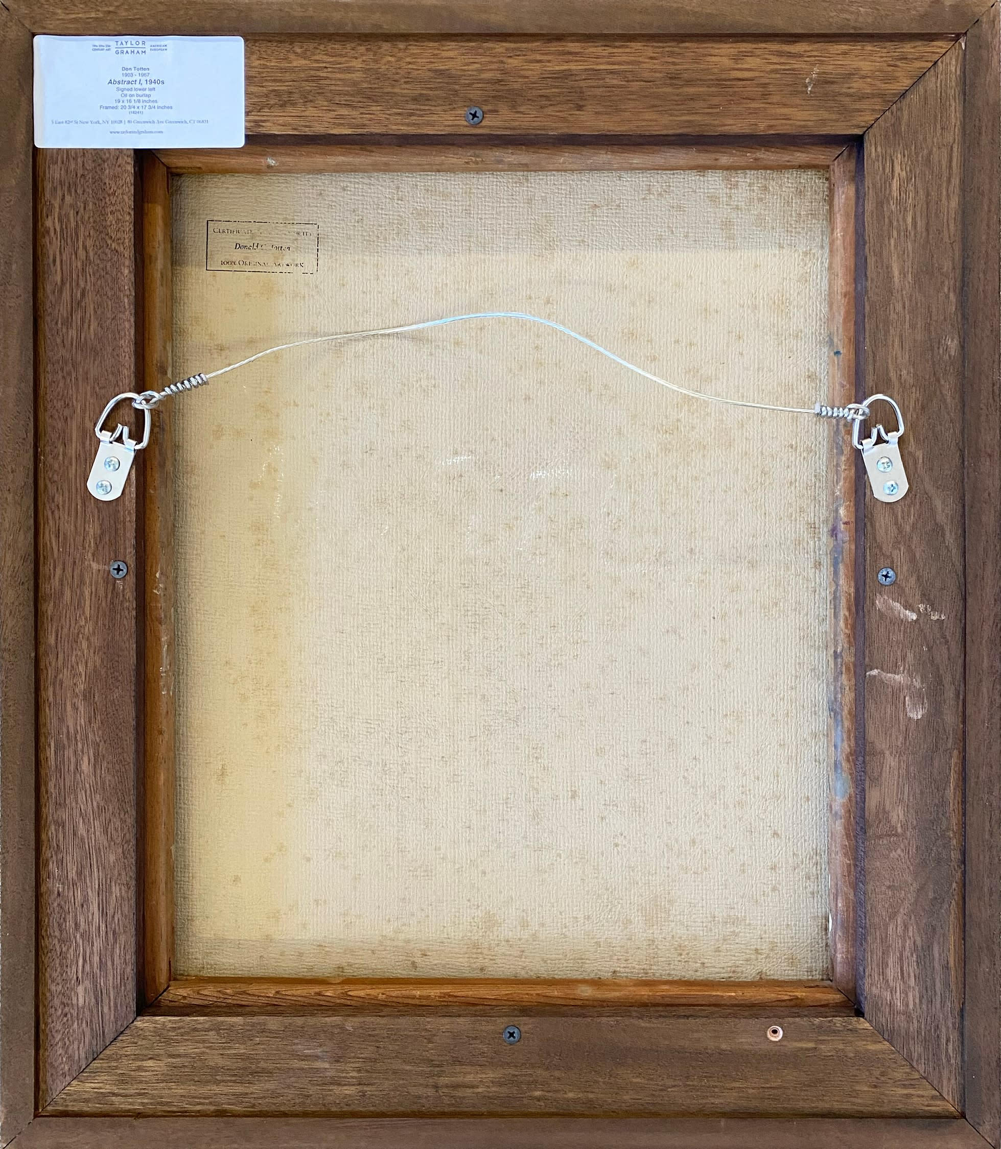 18241, Don Totten, Abstract I, 1940s