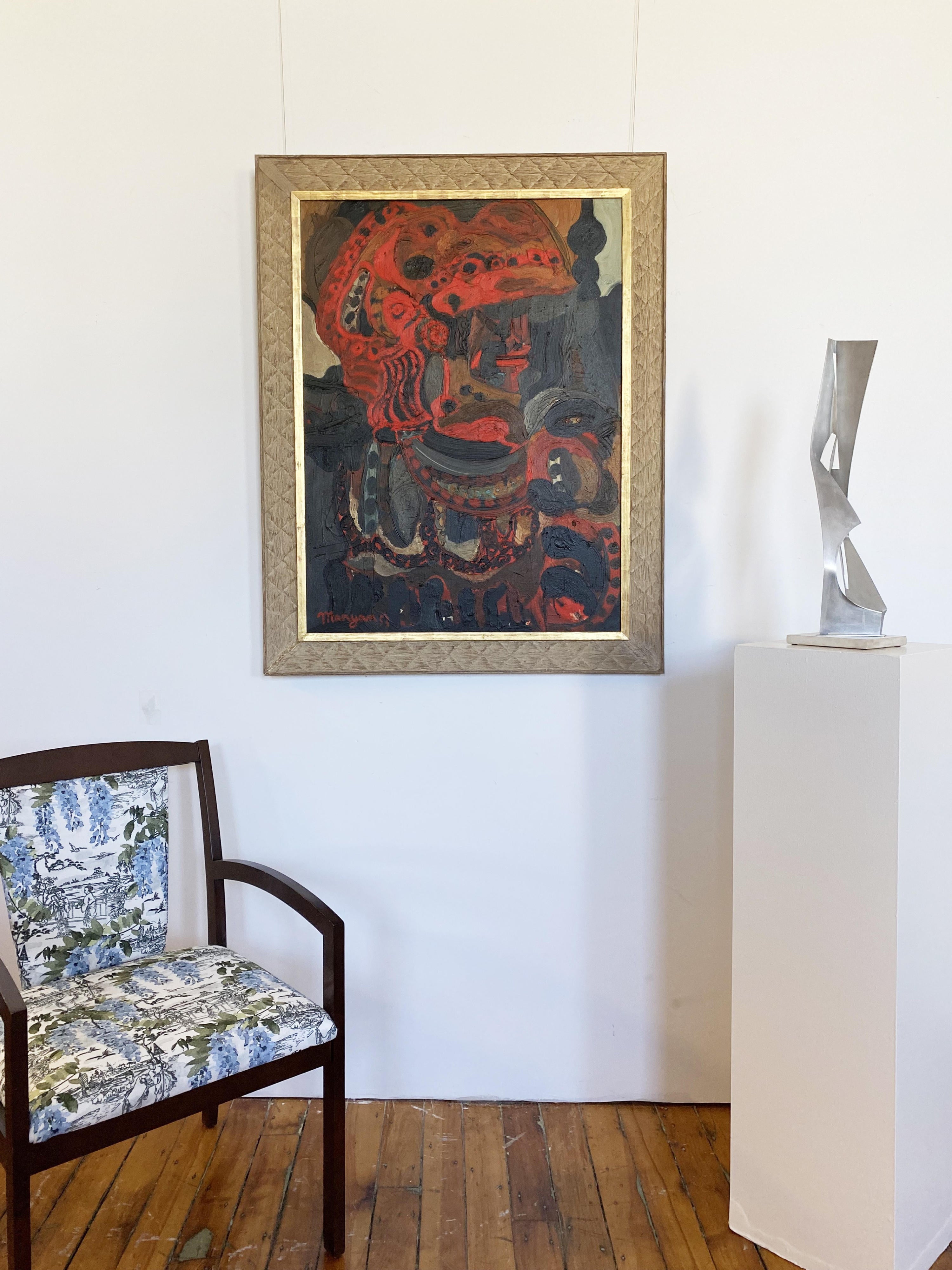 15558, Pinchas Maryan, Orange Helmet, 1953