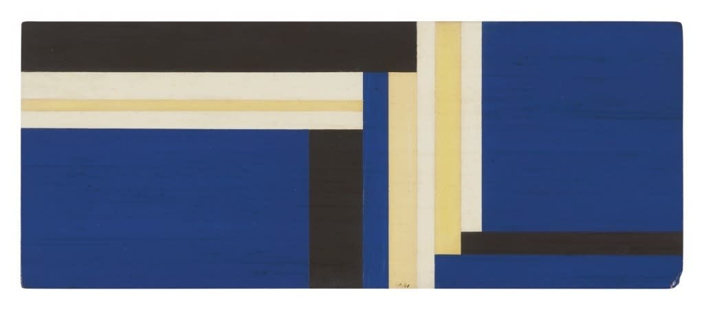 16368, Ilya Bolotowsky, Blue Horizontal, 1968