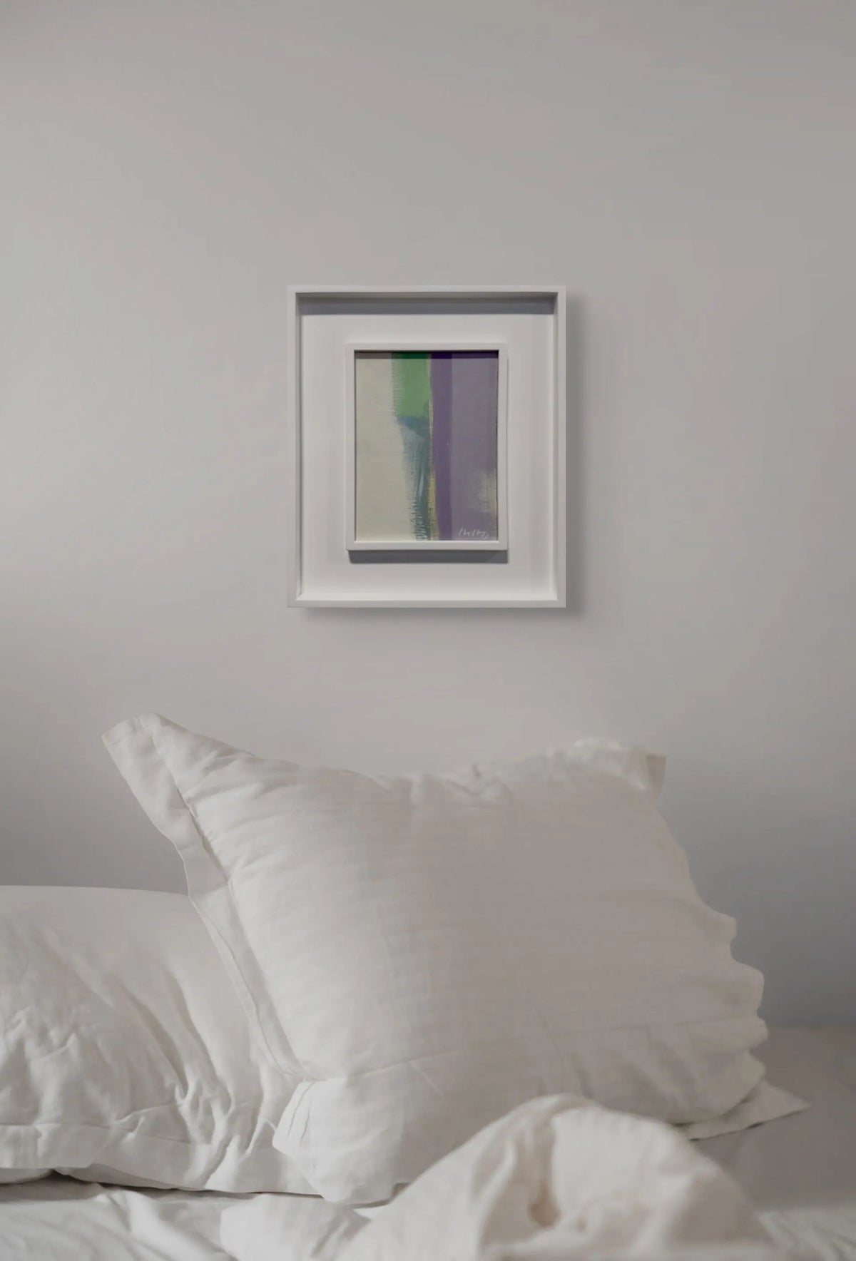 18630, Carl Holty, Color Theory White Purple Green, 1972