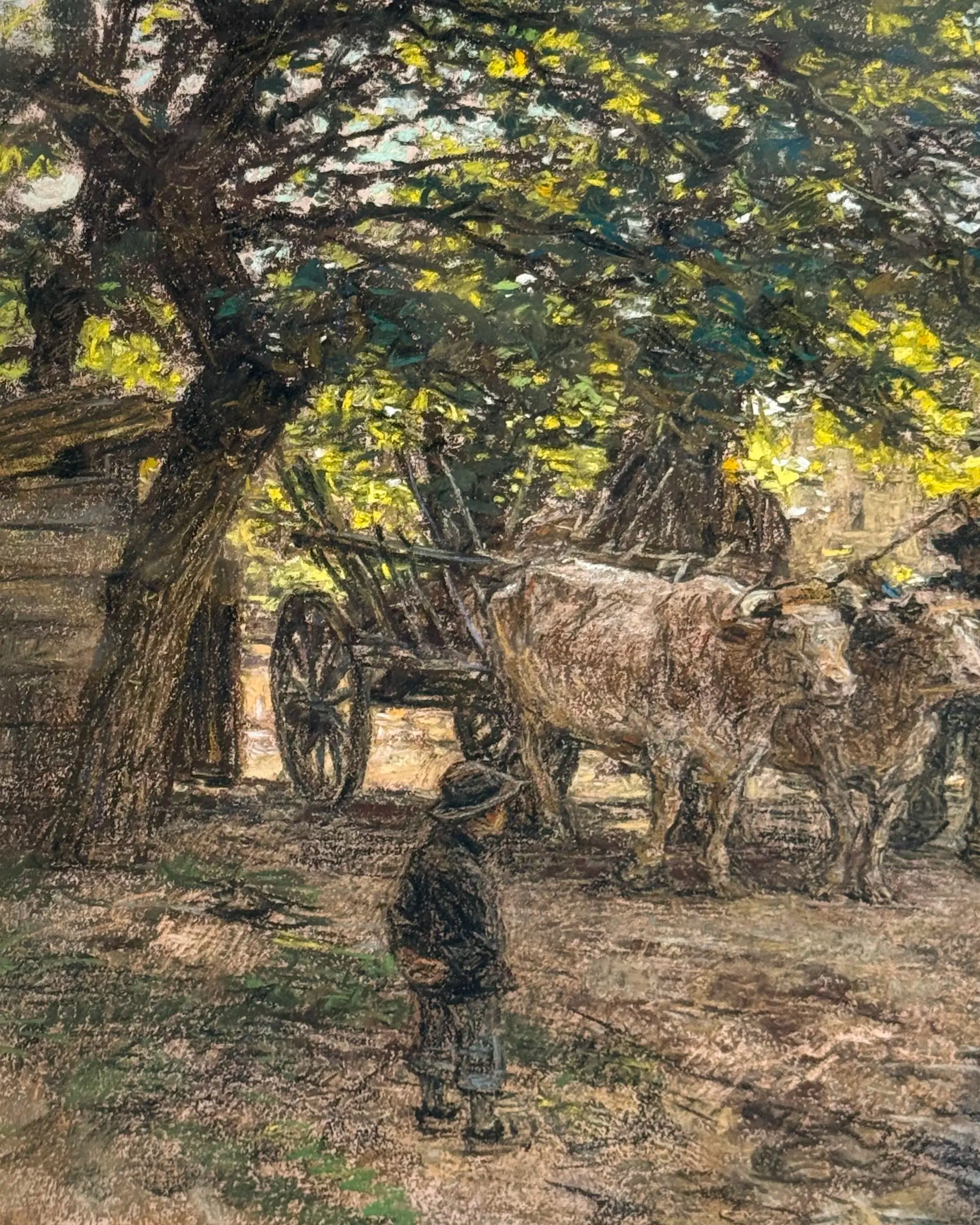 18819, Léon-Augustin L'Hermitte, Attelage de boeufs au Chaussin, près de Vichy, 1897