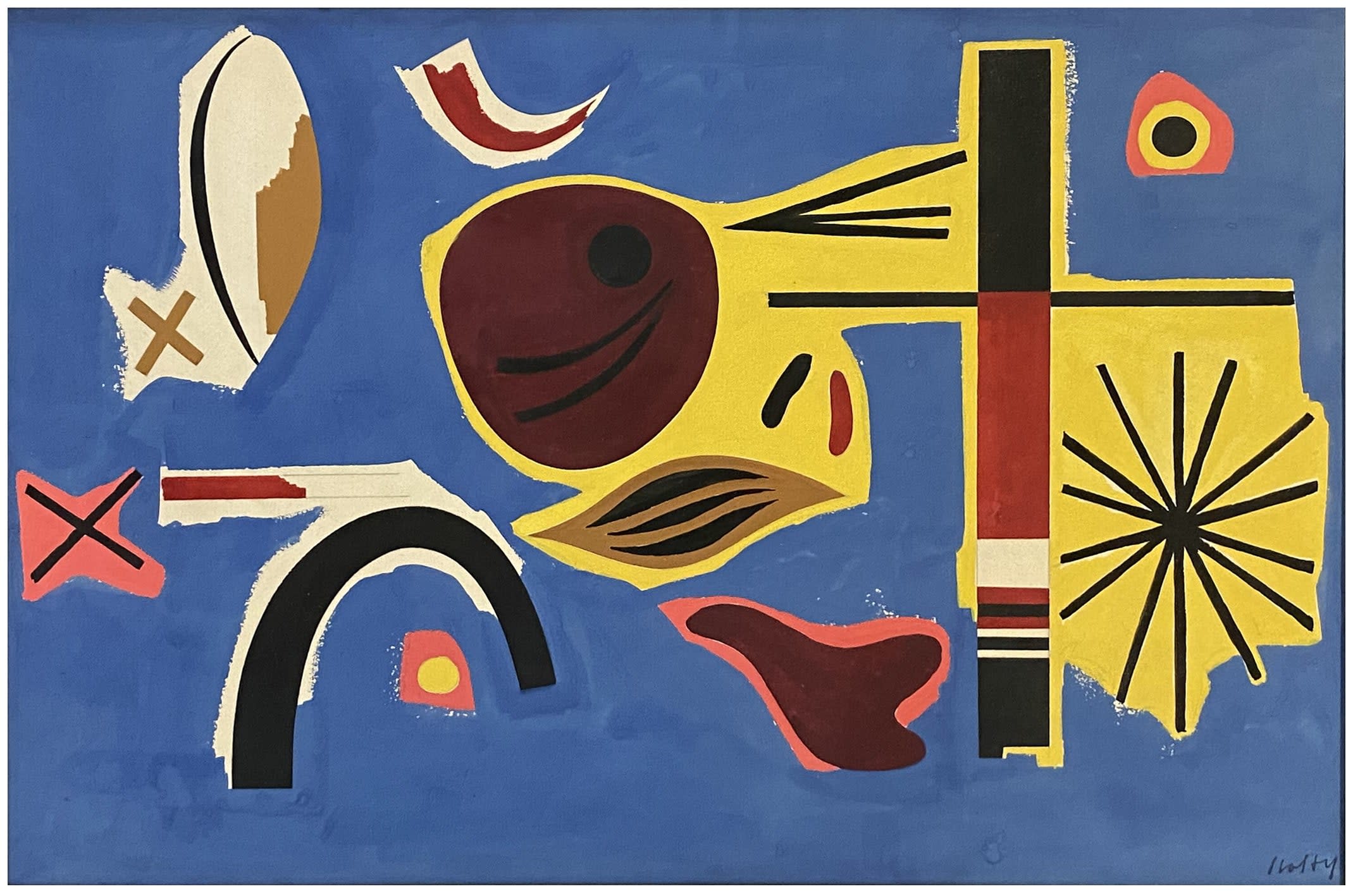 16815, Carl Holty, Escapades #348, c. 1945