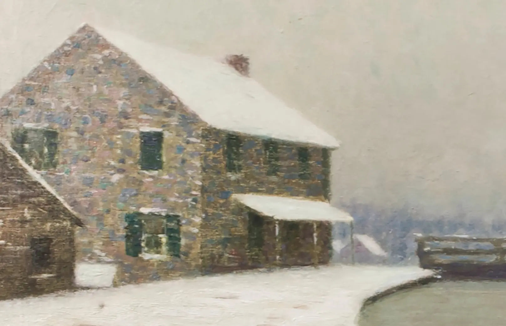 14809, Birge Harrison, The Lock in Winter, c. 1918