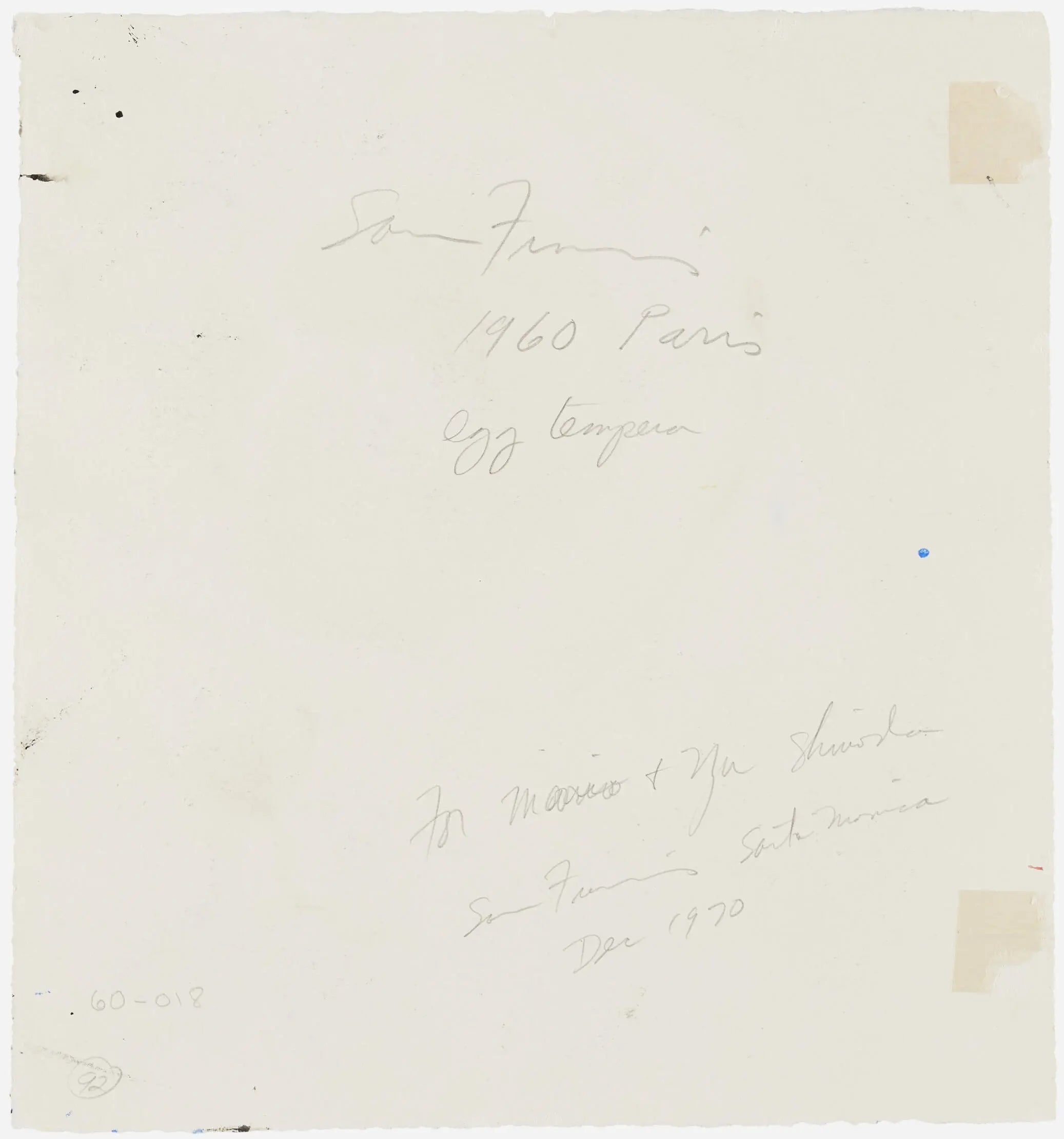 18515, Sam Francis, Abstract  (SF60-1410), 1960