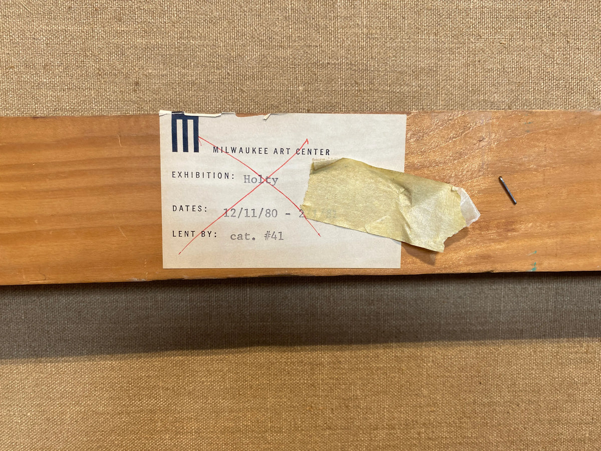 15422, Carl Holty, Tan, Green, White, 1972