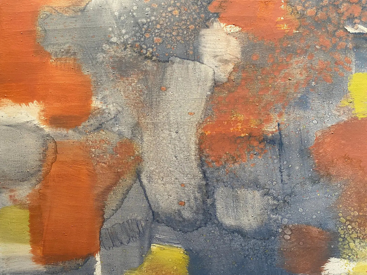 15688, Carl Holty, Red, Yellow, Blue, Gray, 1971