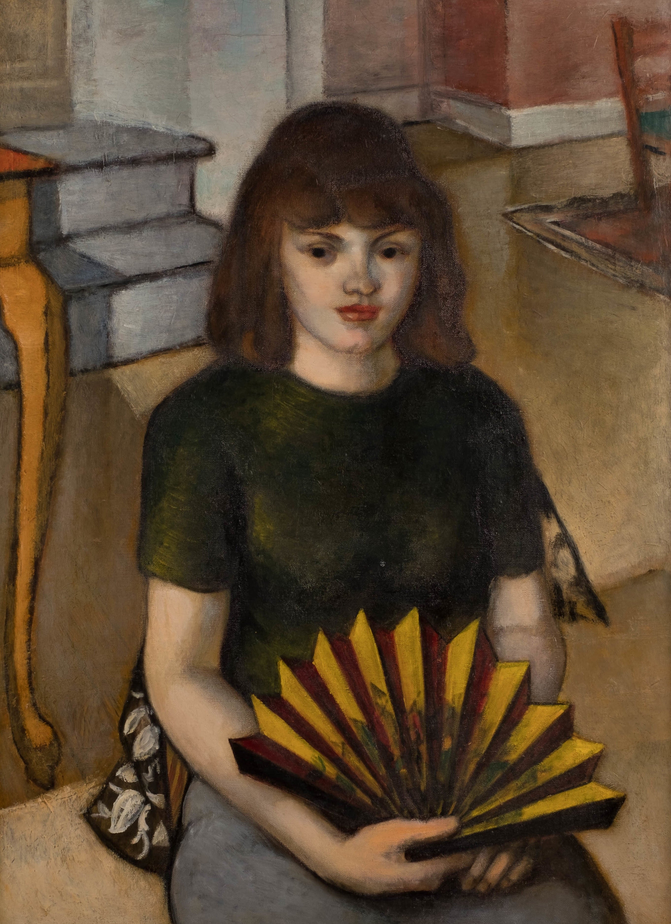 15339, Simka Simkhovitch, Young Girl with a Fan, Circa 1938