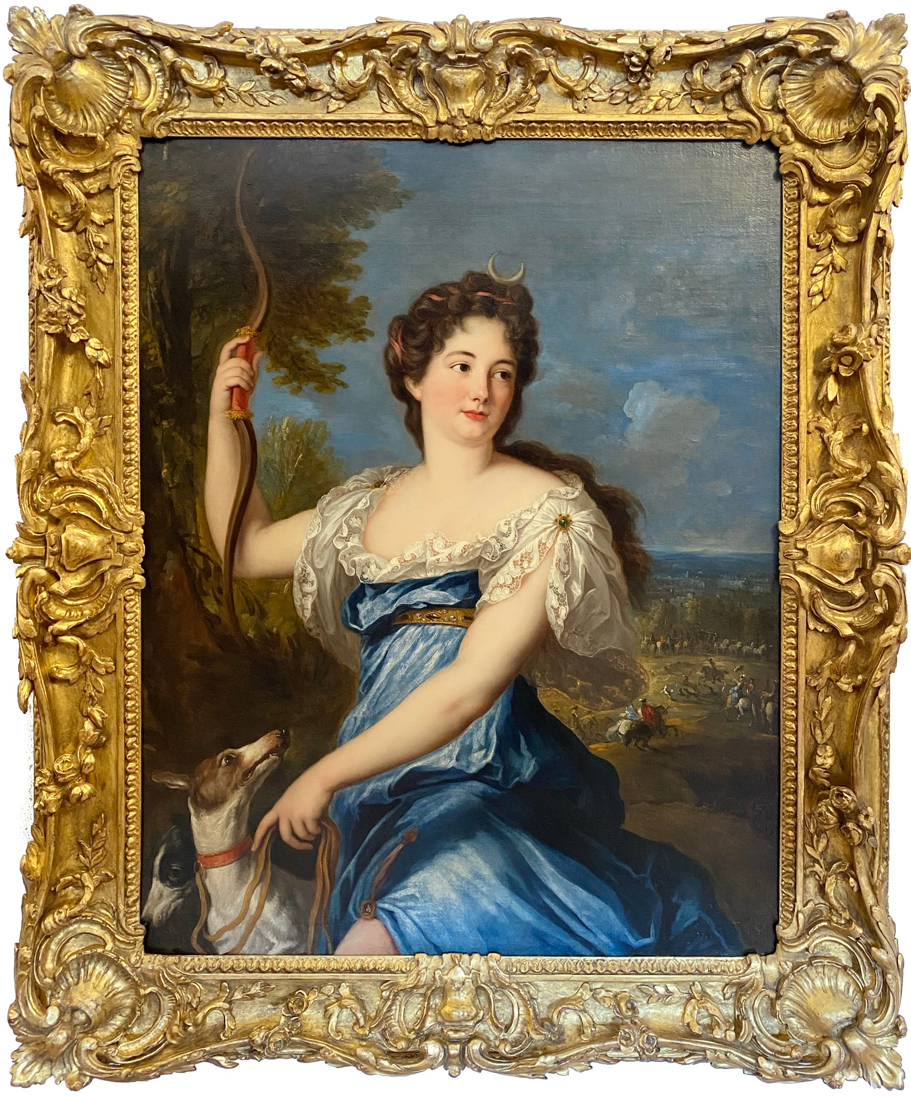 18301, Jacob Ferdinand Voet, Portrait of Marie-Charlotte de La Porte de La Meilleraye, Marquise de Richelieu as Diana, circa 1675-85