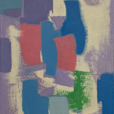 18115, Carl Holty, Color Theory Red Blue White Green, c. 1959