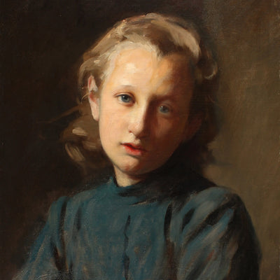 18800, Charles Sprague Pearce, Portrait of a Young Girl, c. 1880s