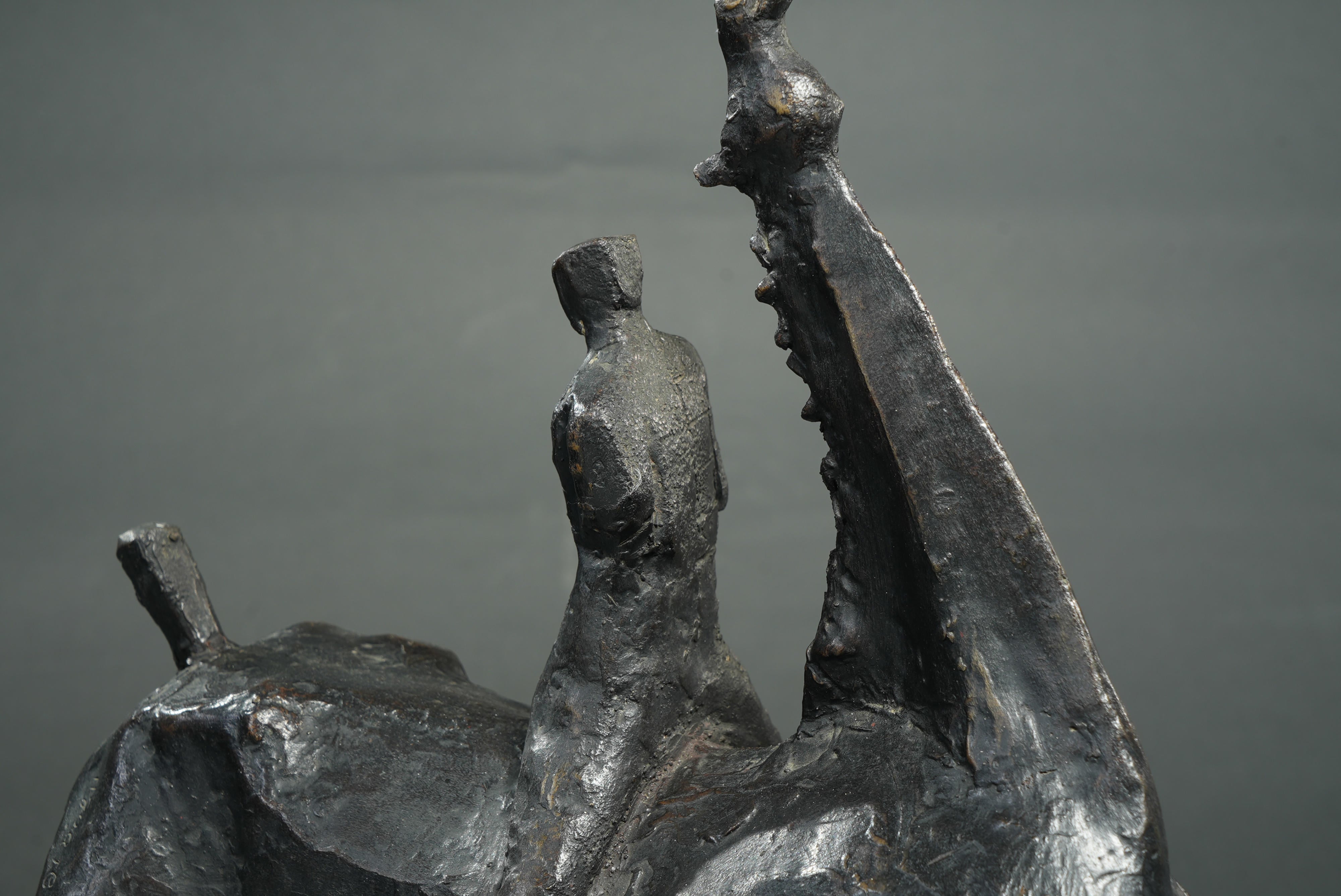 18598, Heriberto Juárez, Caballo con Jinete Viendo las Estrellas, 1973