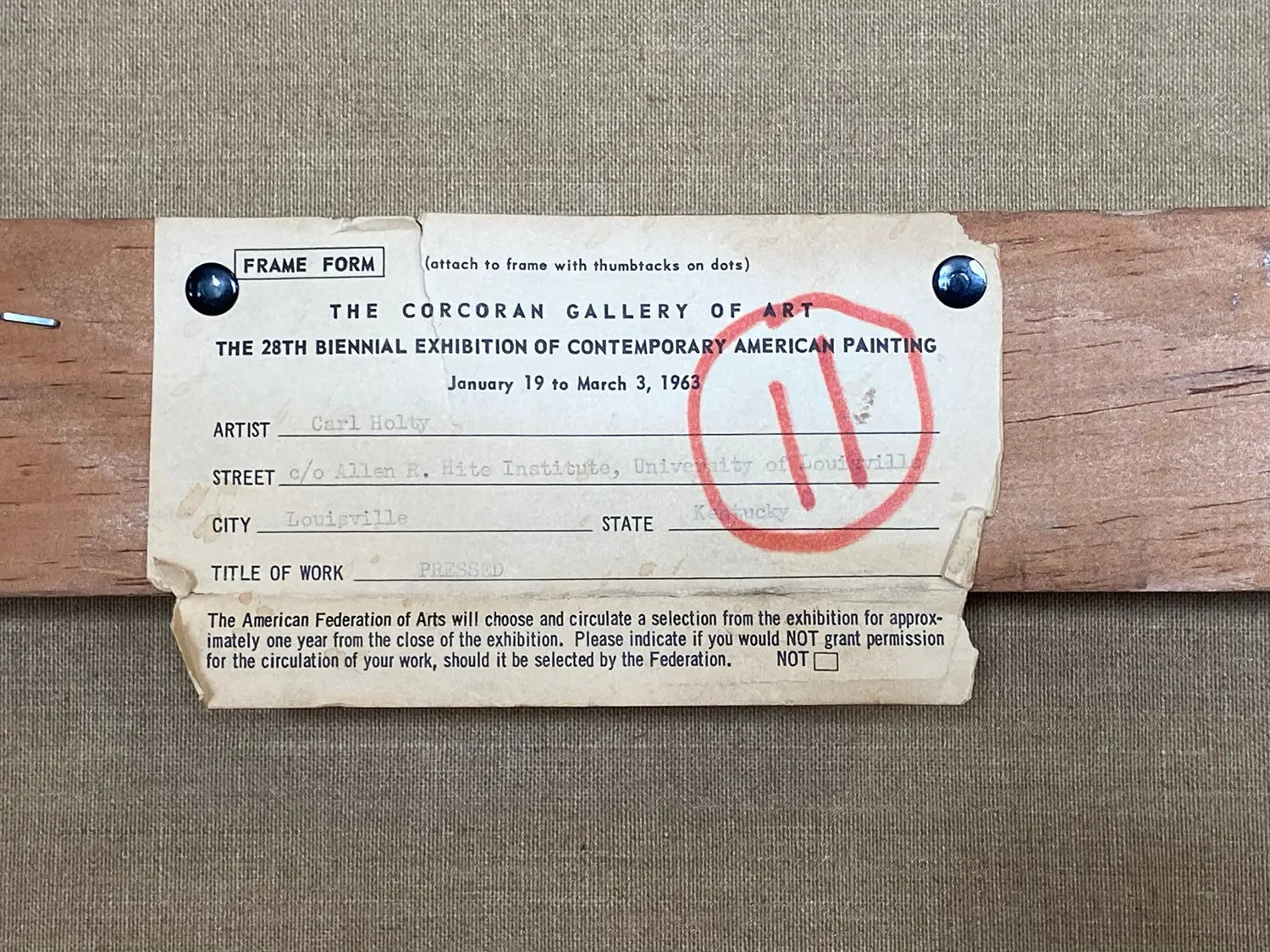14125, Carl Holty, Pressed, 1962