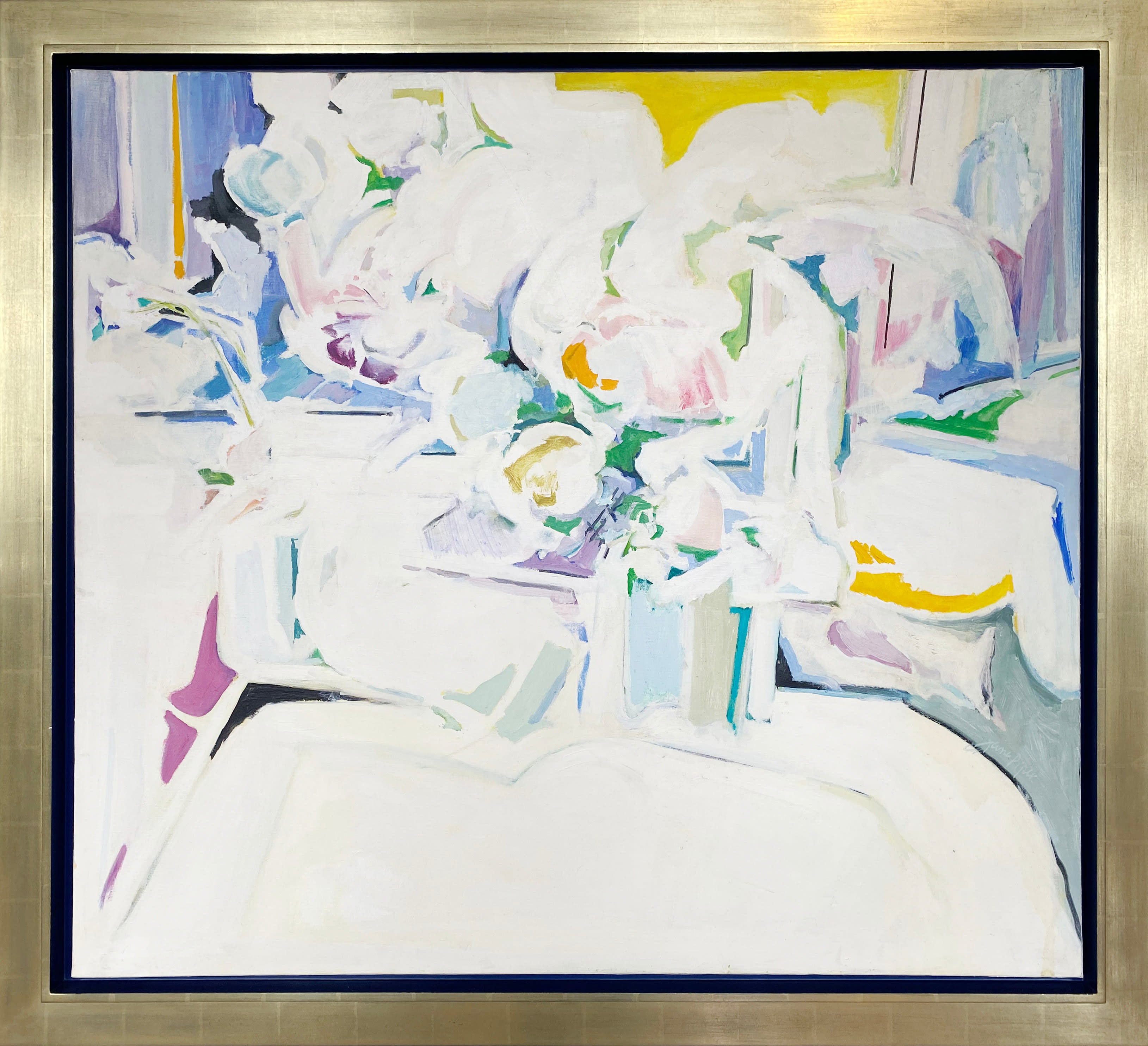 17180, Jane Piper, Still Life, Yellow & White, 1970