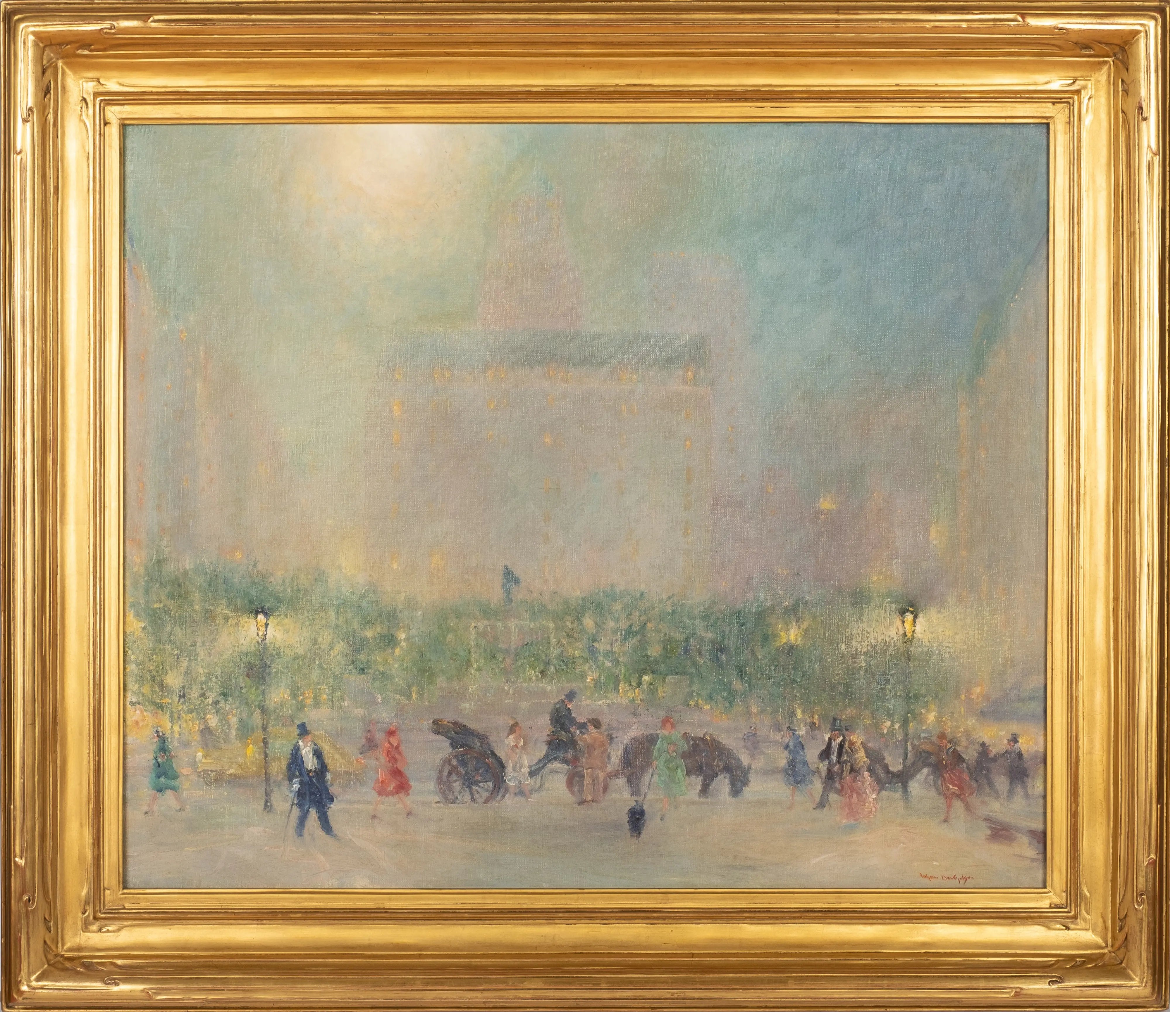 16651, Johann Berthelsen, Summer Evening, The Plaza, New York City, 1948