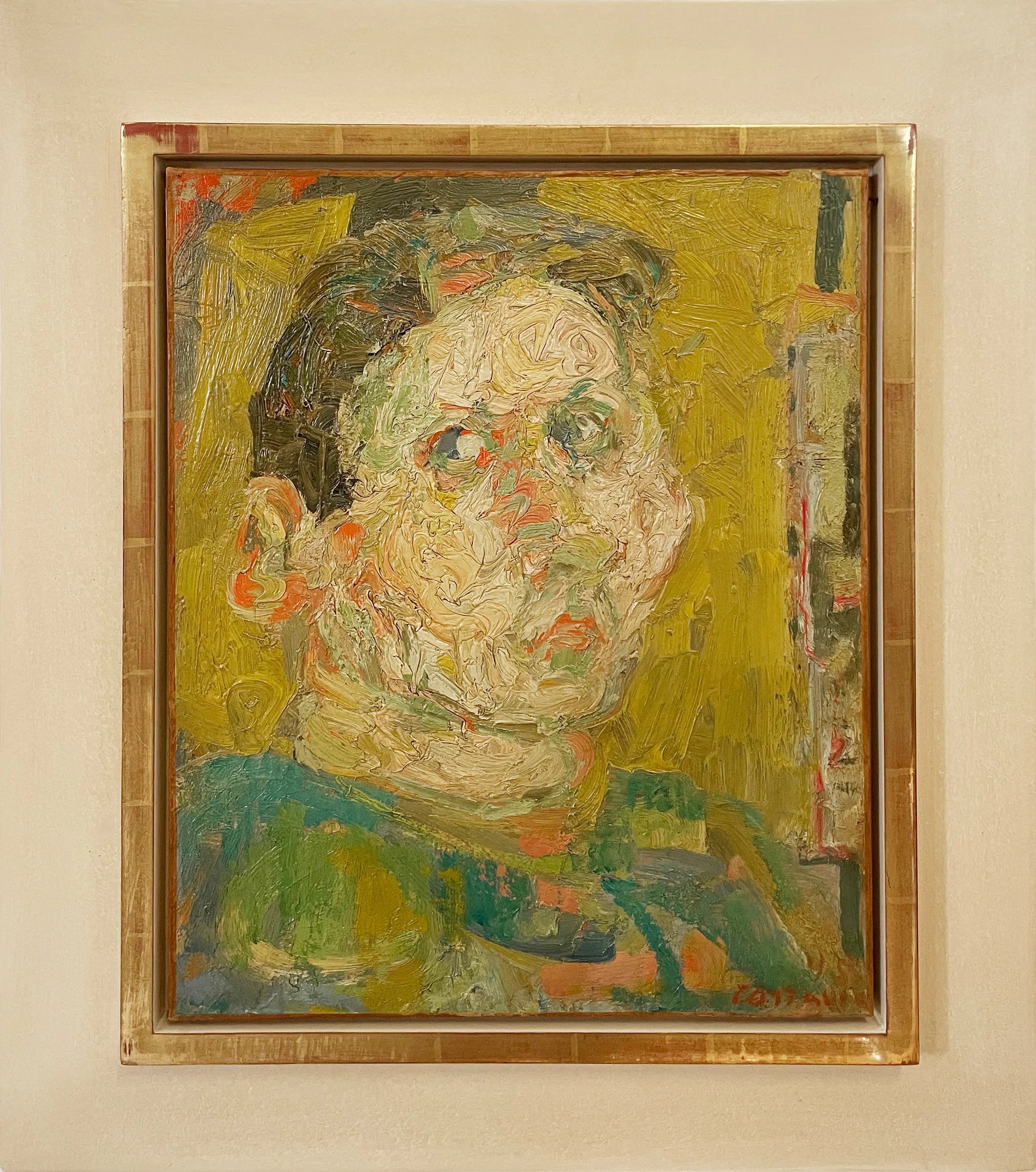 14679, André Cottavoz, Portrait Jaune, 1955