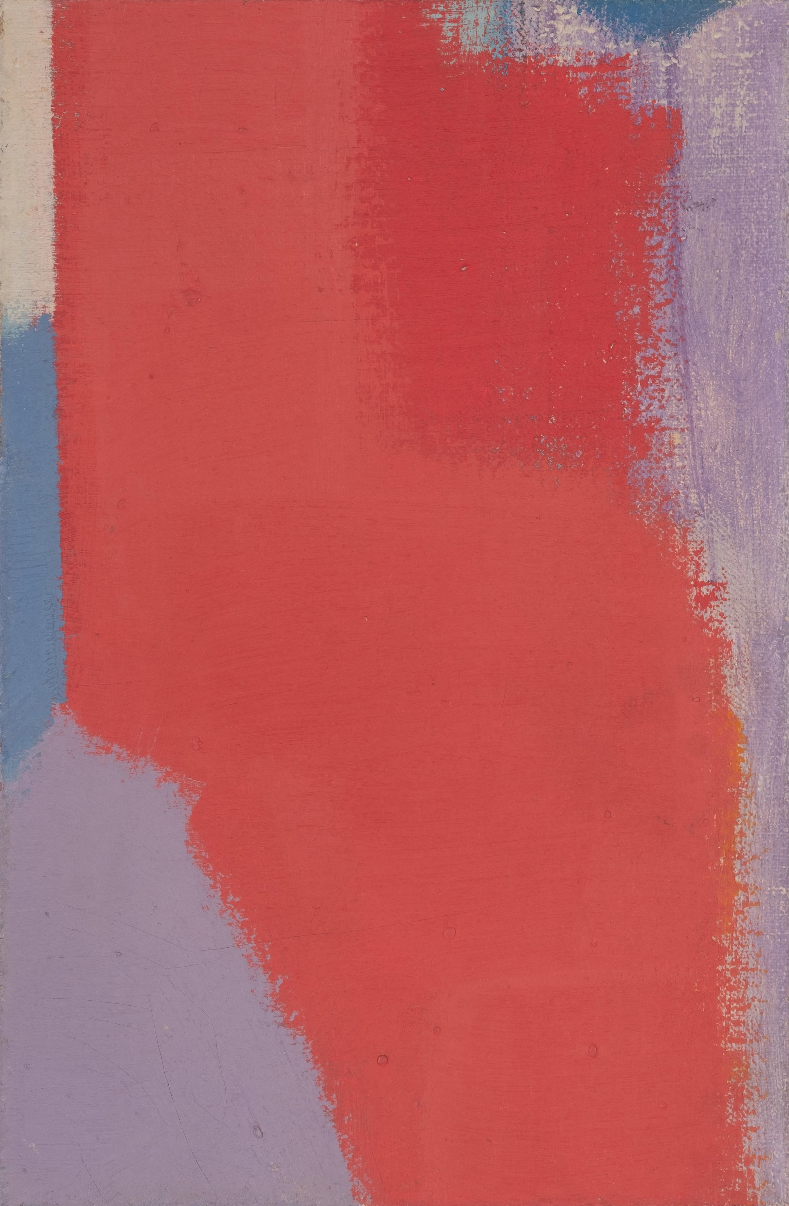 16833, Carl Holty, Color Theory #562 Purple, Red, Blue, White, 1955