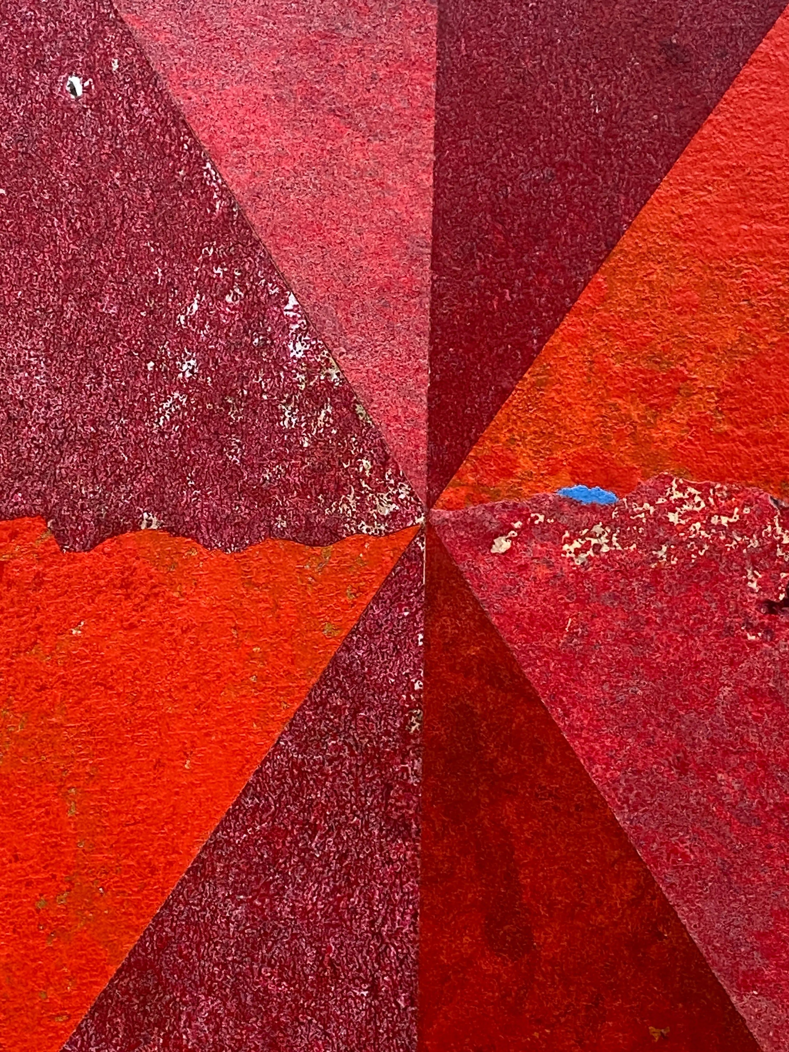 18655, White X on Red, 1978