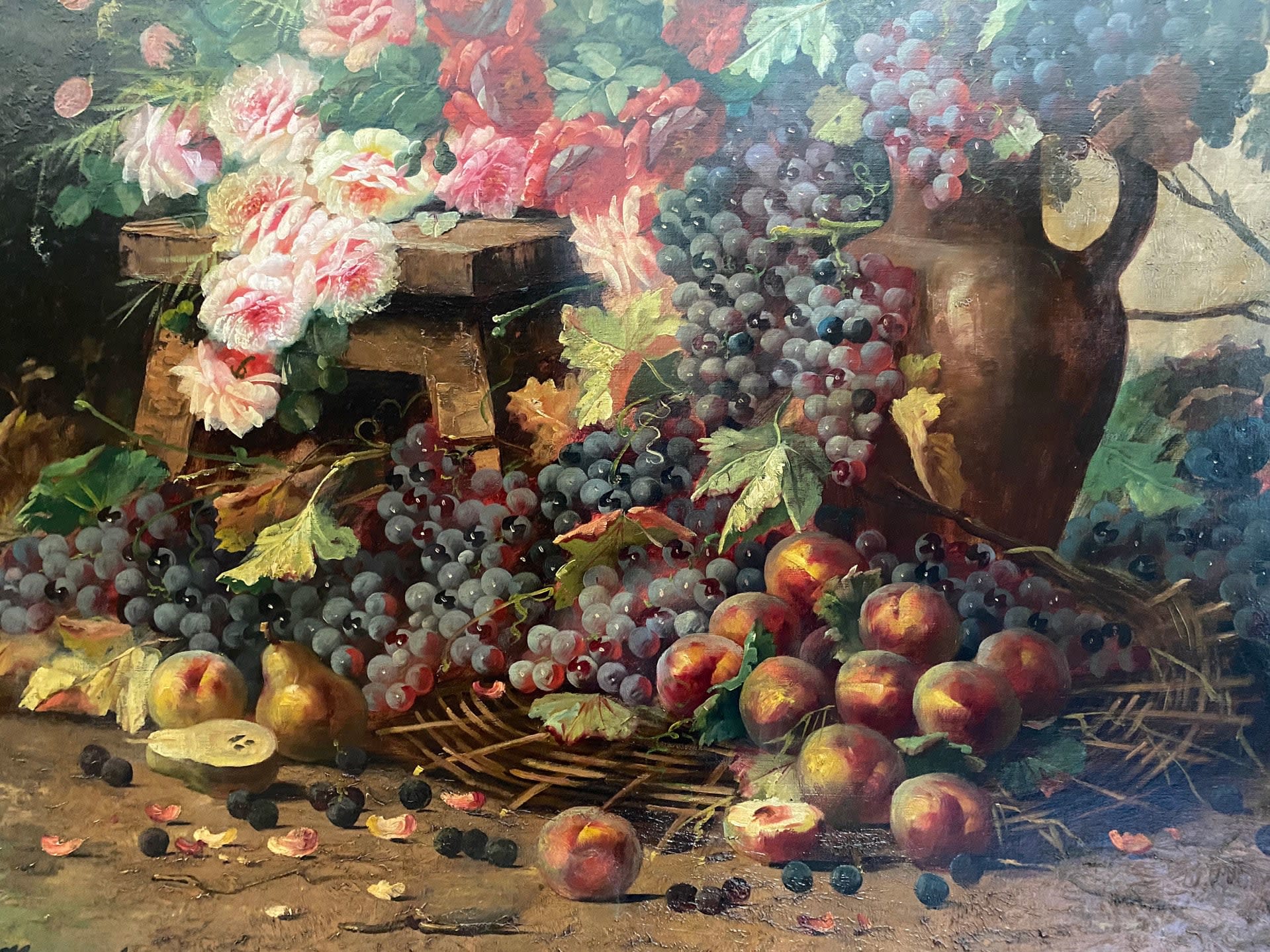 14639, Max Albert Carlier, Still Life with Flowers & Fruit
