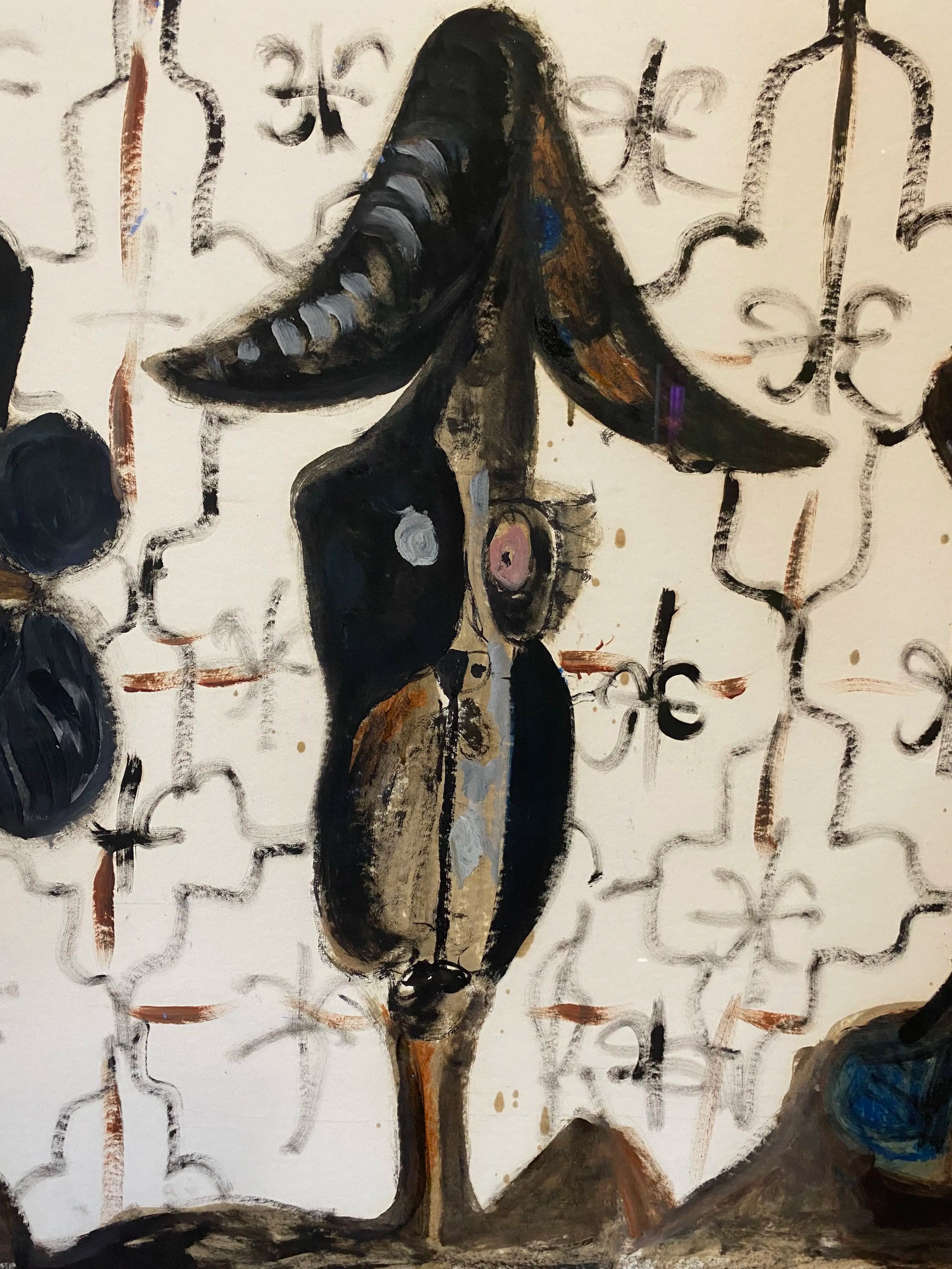 17015, George Condo, Reunion, 1985