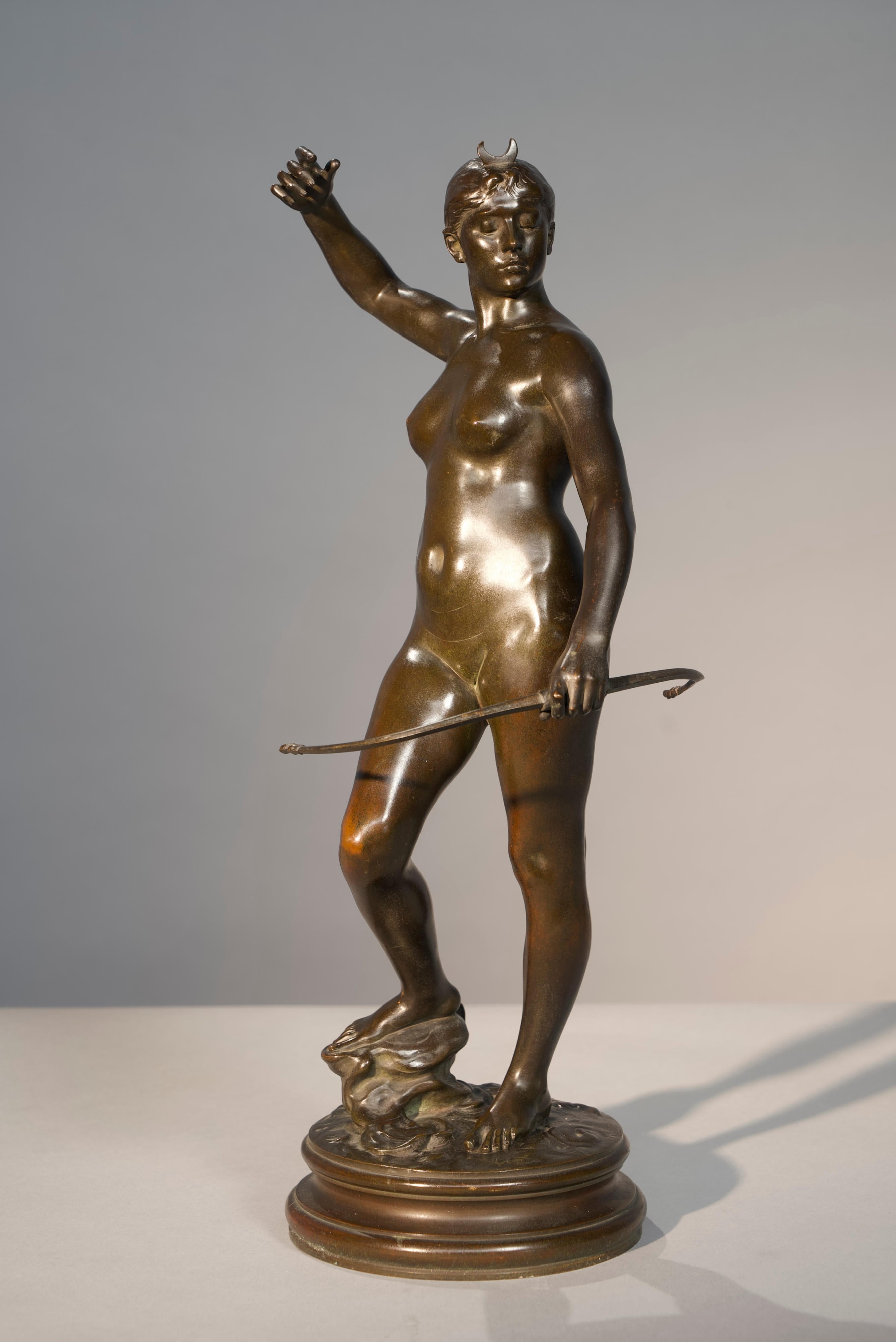 18799, Jean Alexandre Joseph Falguière, Diana, circa late 1880's