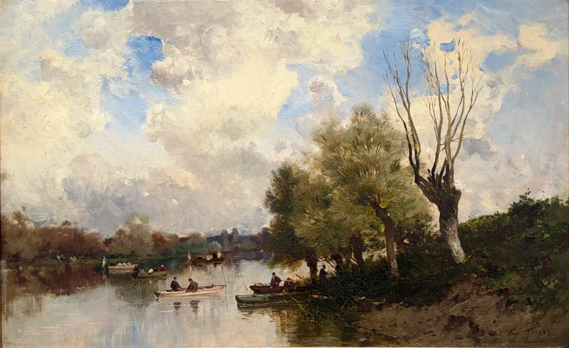 18787, Eugène Cicéri, Boating on the River, 1878