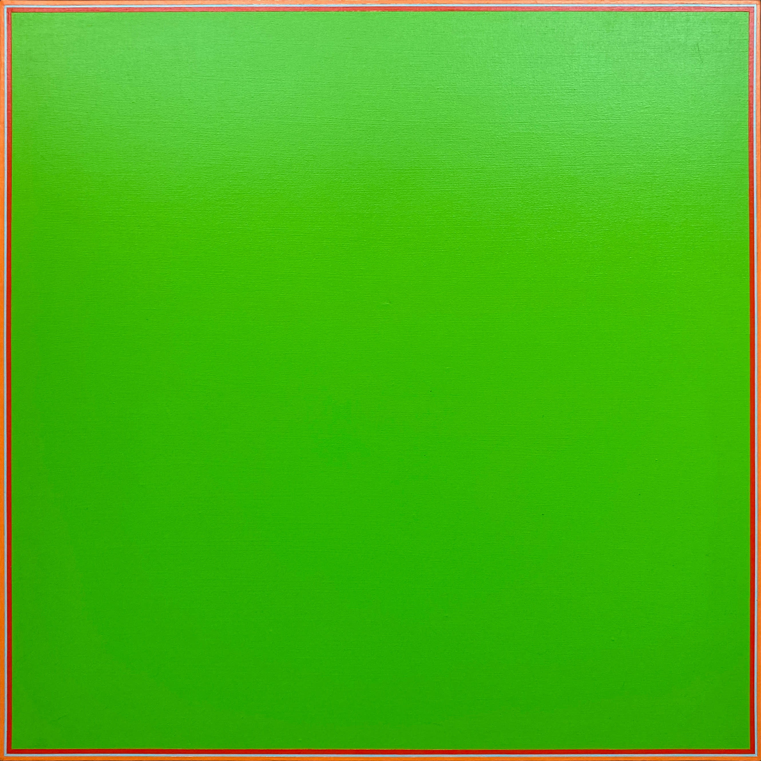 18649, Naohiko Inukai, Light Green Square No. 6, 1966
